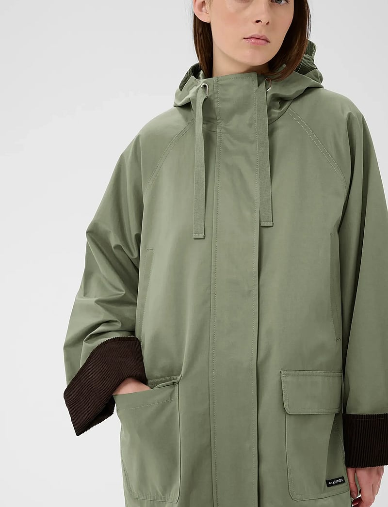 InWear - GRACELYNNIW HOODED JACKET - forårsjakker - mulled basil - 5
