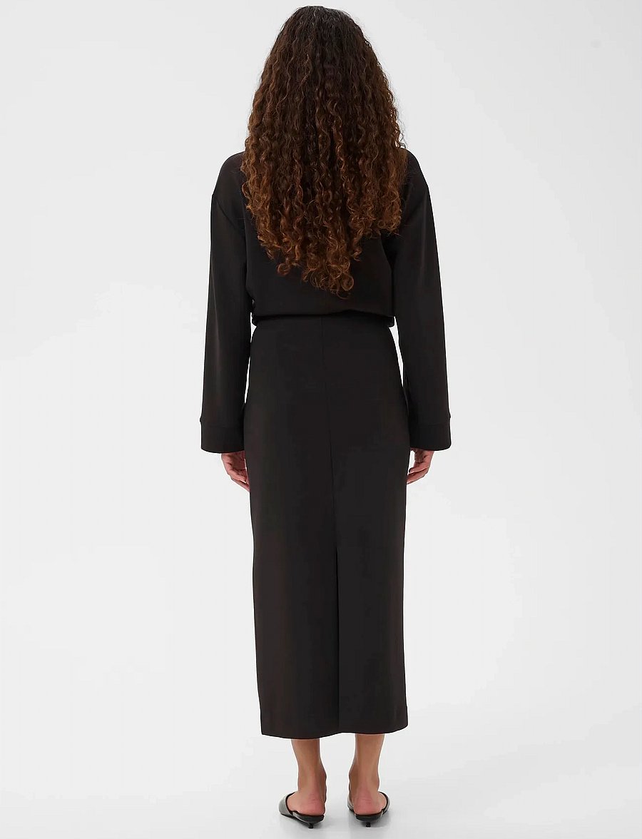 InWear - AIDAIW DECO SKIRT - midiseelikud - black - 4
