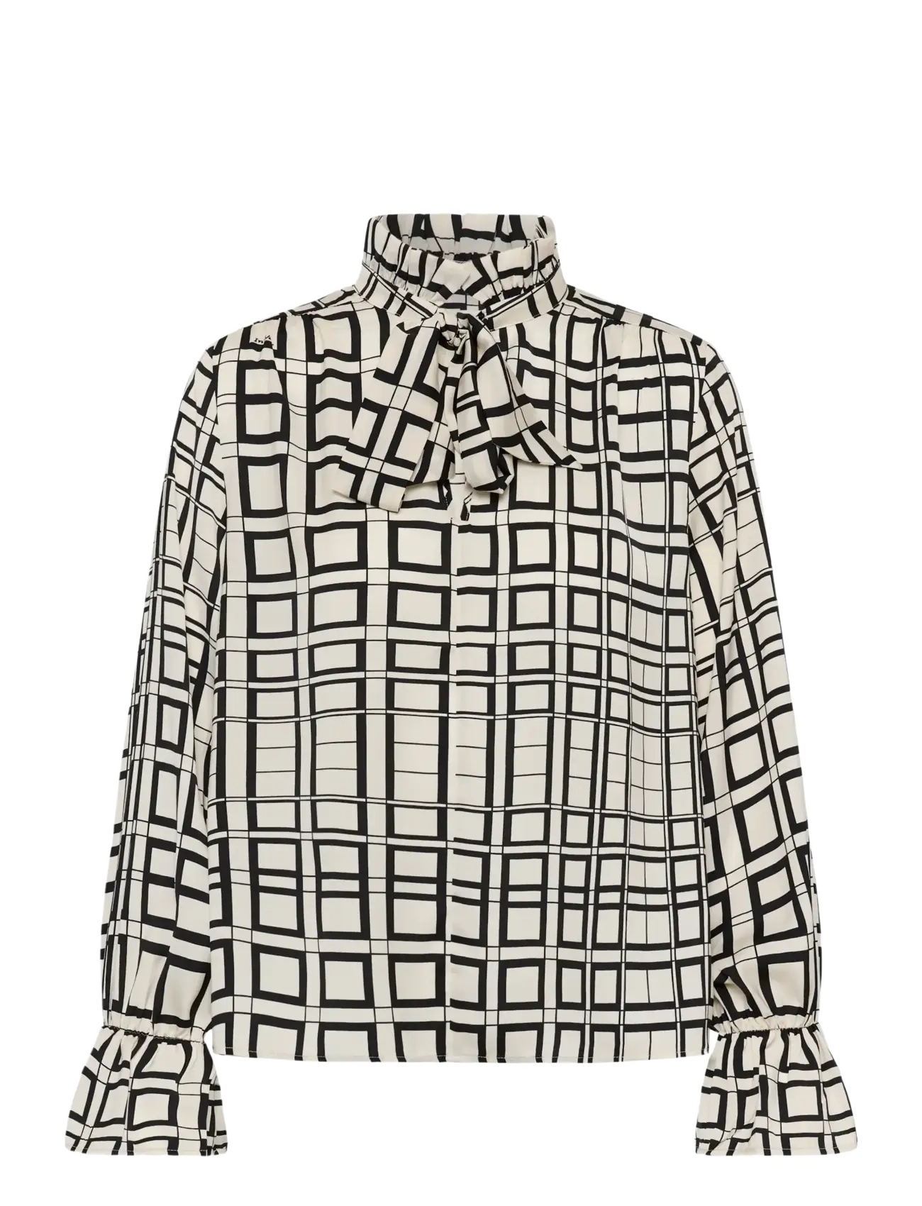 InWear GRACIEIW PRINTED BLOUSE - Blusen - SQUARED TILES / cream
