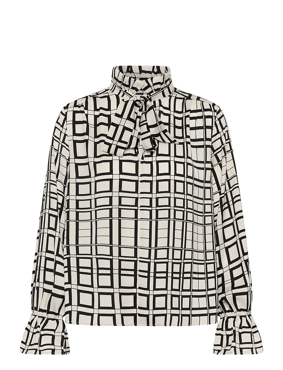 InWear - GRACIEIW PRINTED BLOUSE - long sleeved blouses - squared tiles - 1