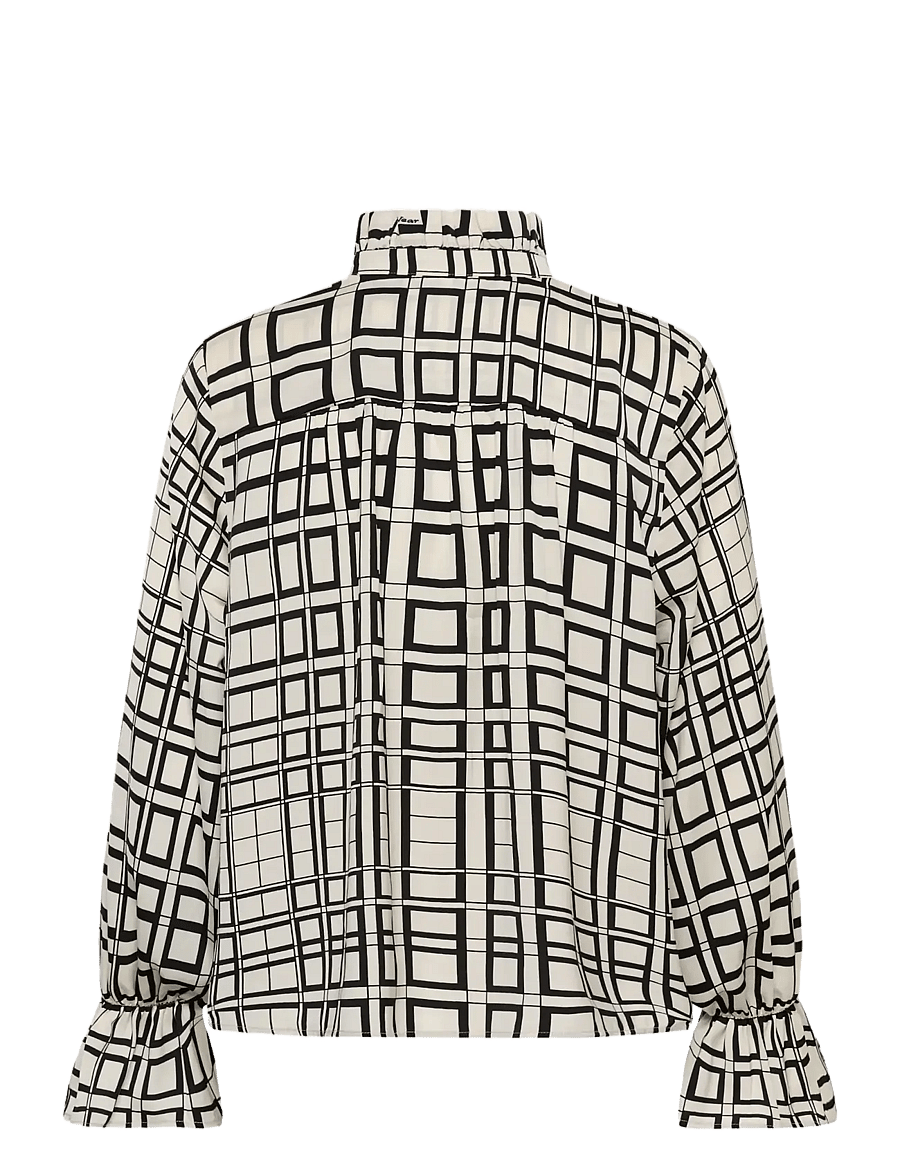 InWear - GRACIEIW PRINTED BLOUSE - long sleeved blouses - squared tiles - 2