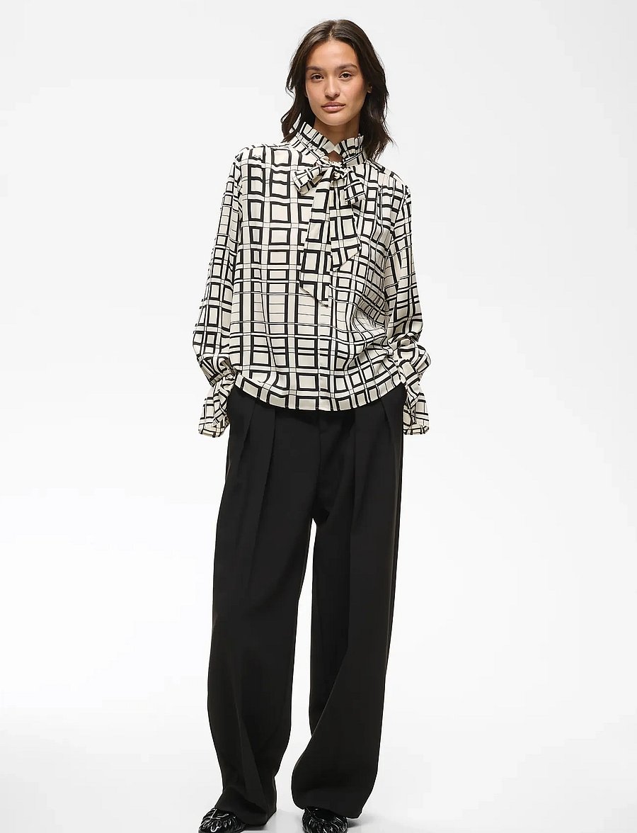 InWear - GRACIEIW PRINTED BLOUSE - long sleeved blouses - squared tiles - 3