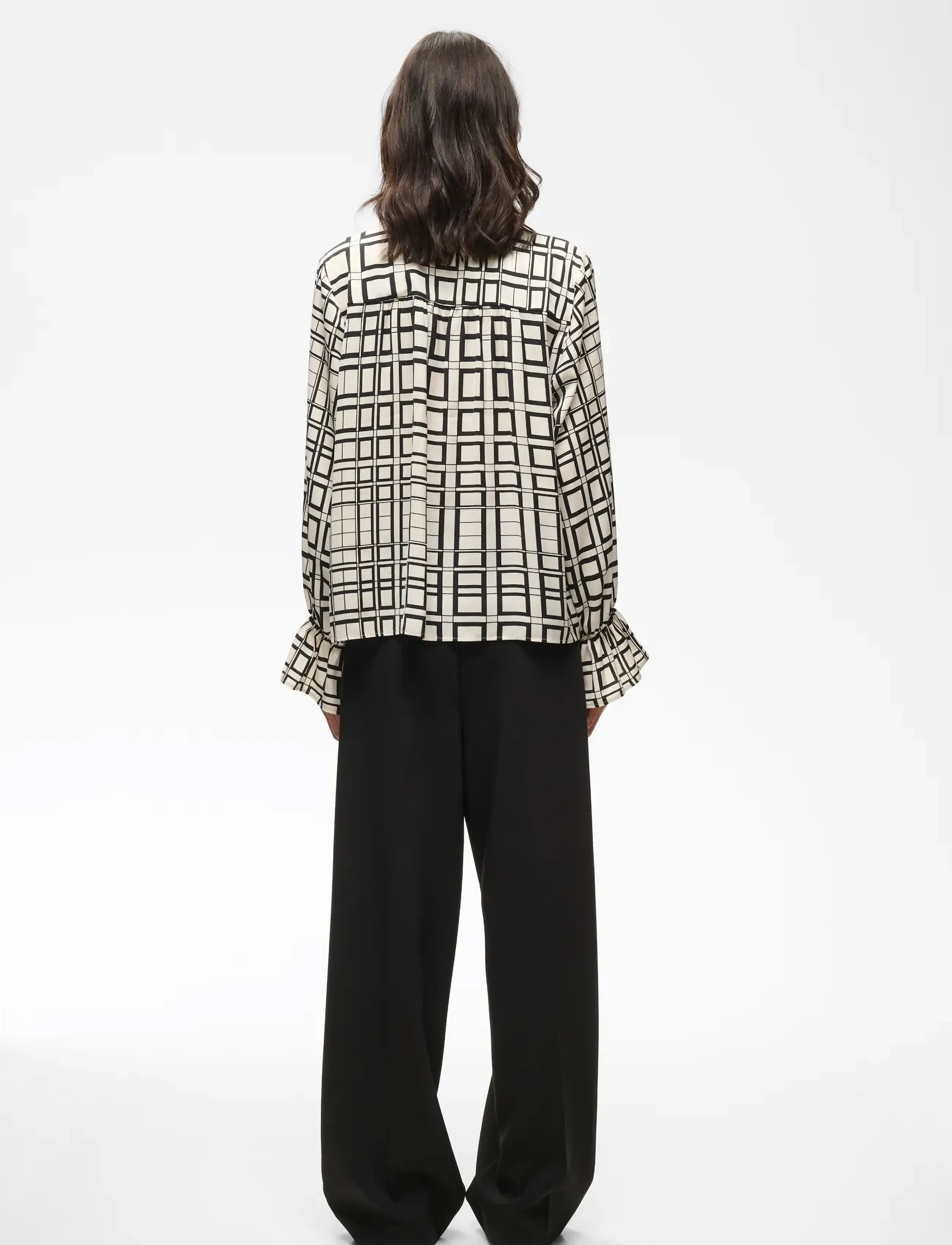 InWear - GRACIEIW PRINTED BLOUSE - langärmlige blusen - squared tiles - 4