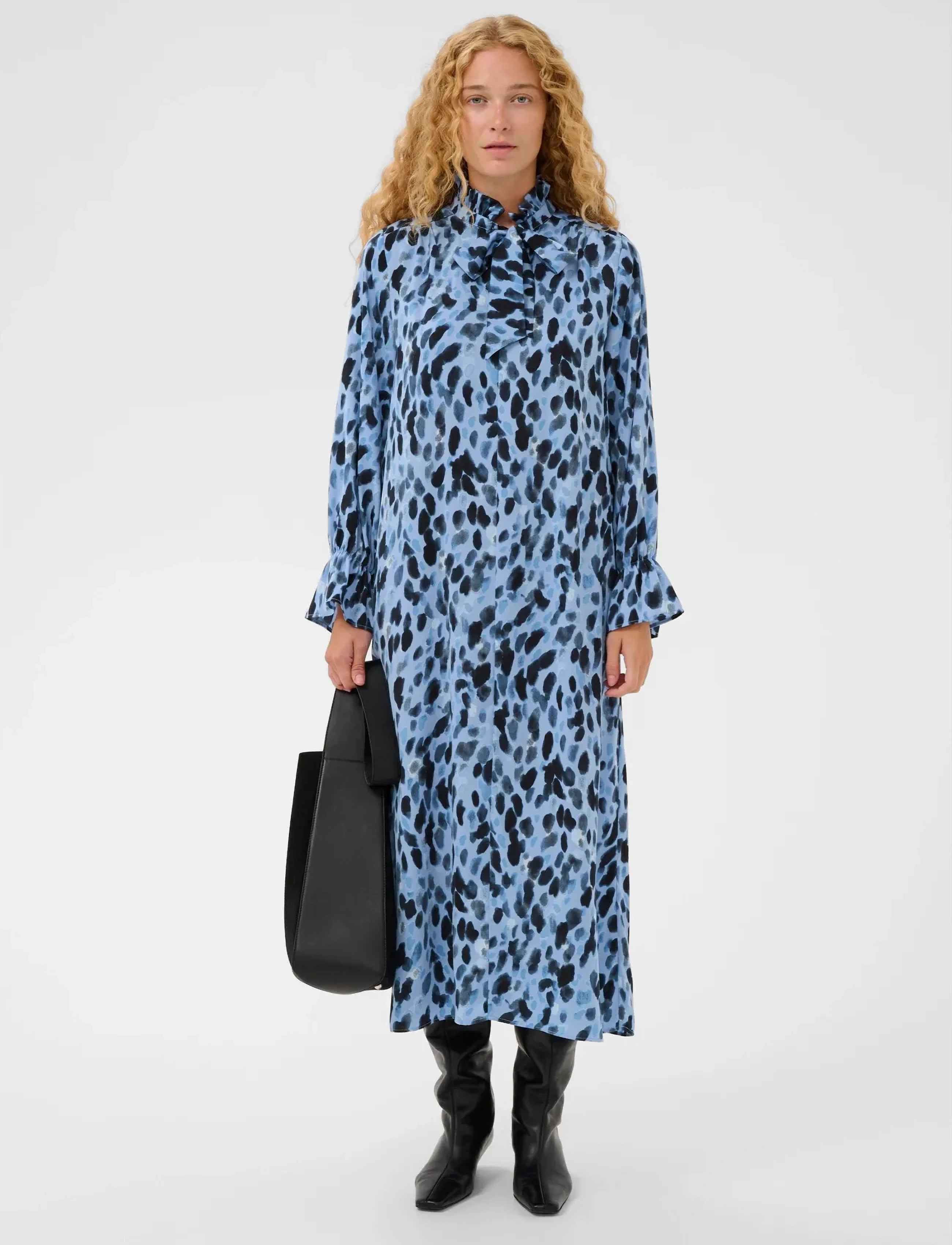 InWear - GRACIEIW PRINTED DRESS - sommerkleider - blue painted dot - 3