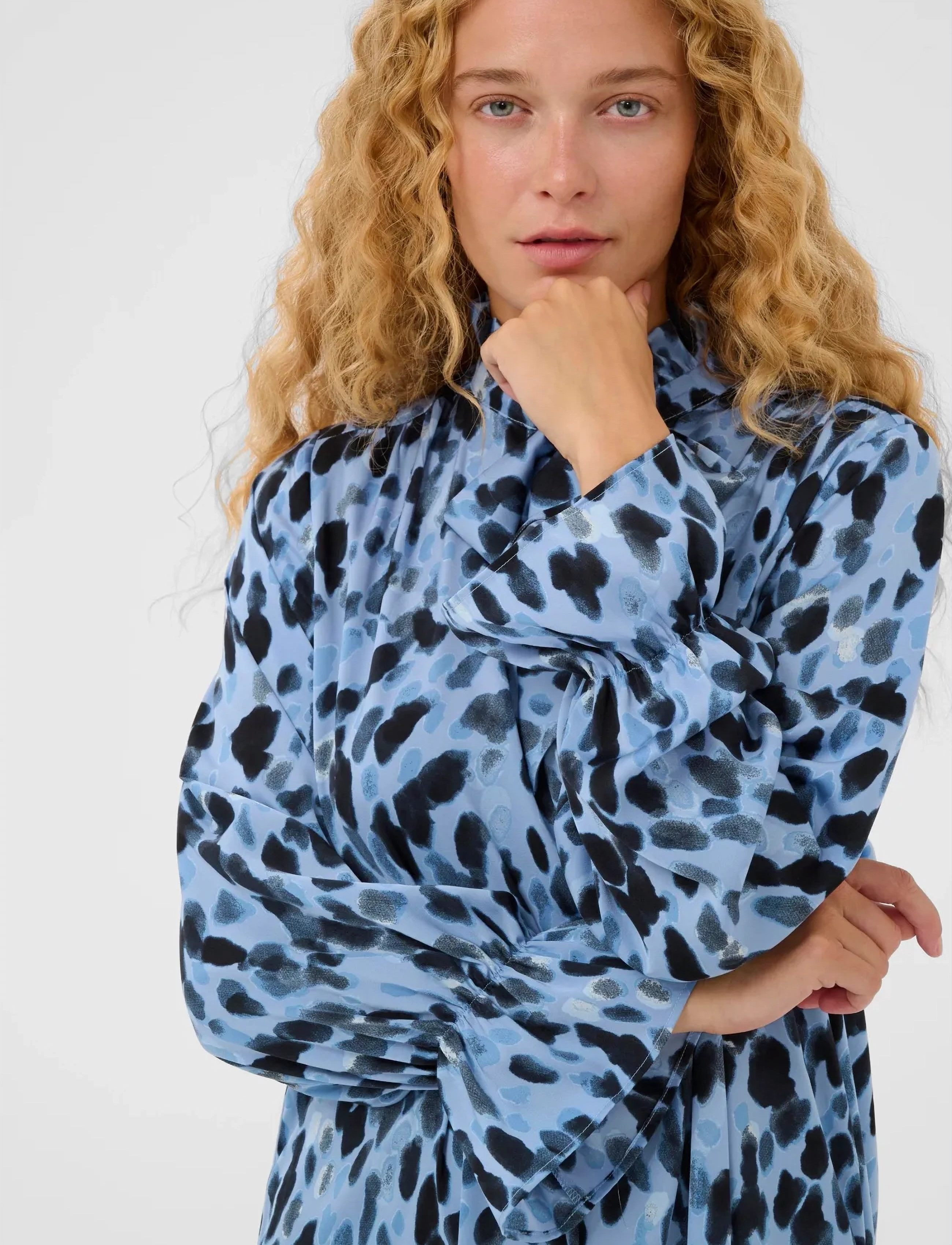 InWear - GRACIEIW PRINTED DRESS - sommerkleider - blue painted dot - 5