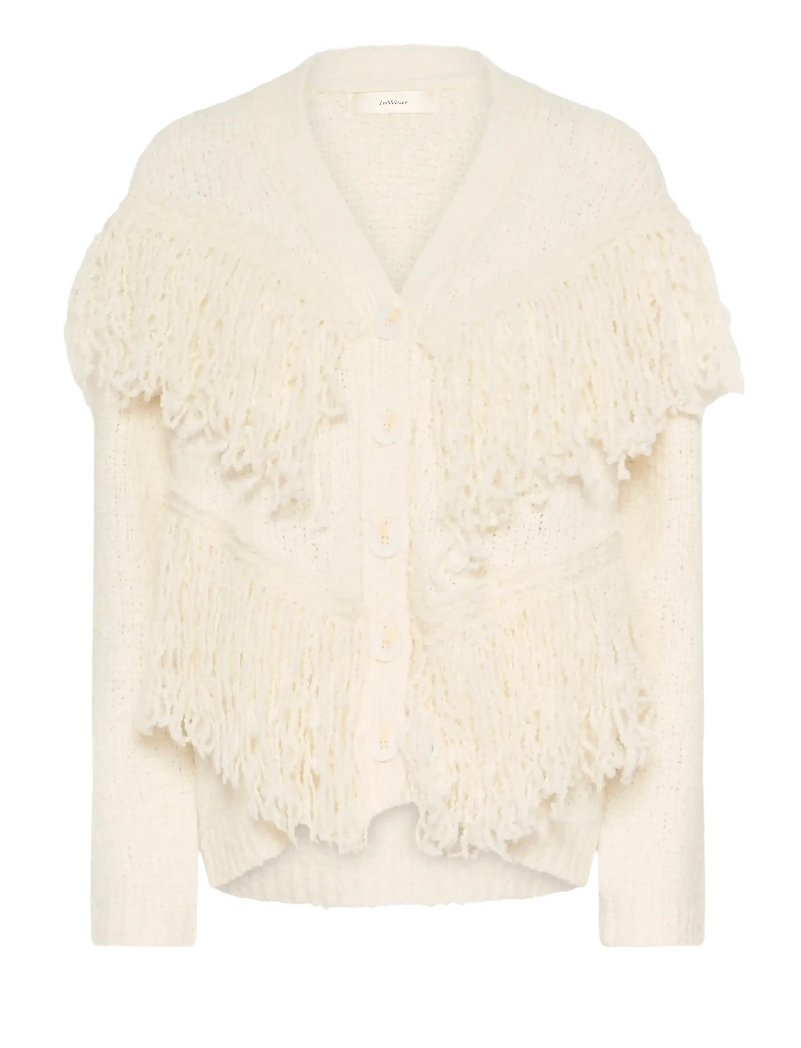 InWear NEFELIIW CARDIGAN - Tøj - WHISPER WHITE / cream