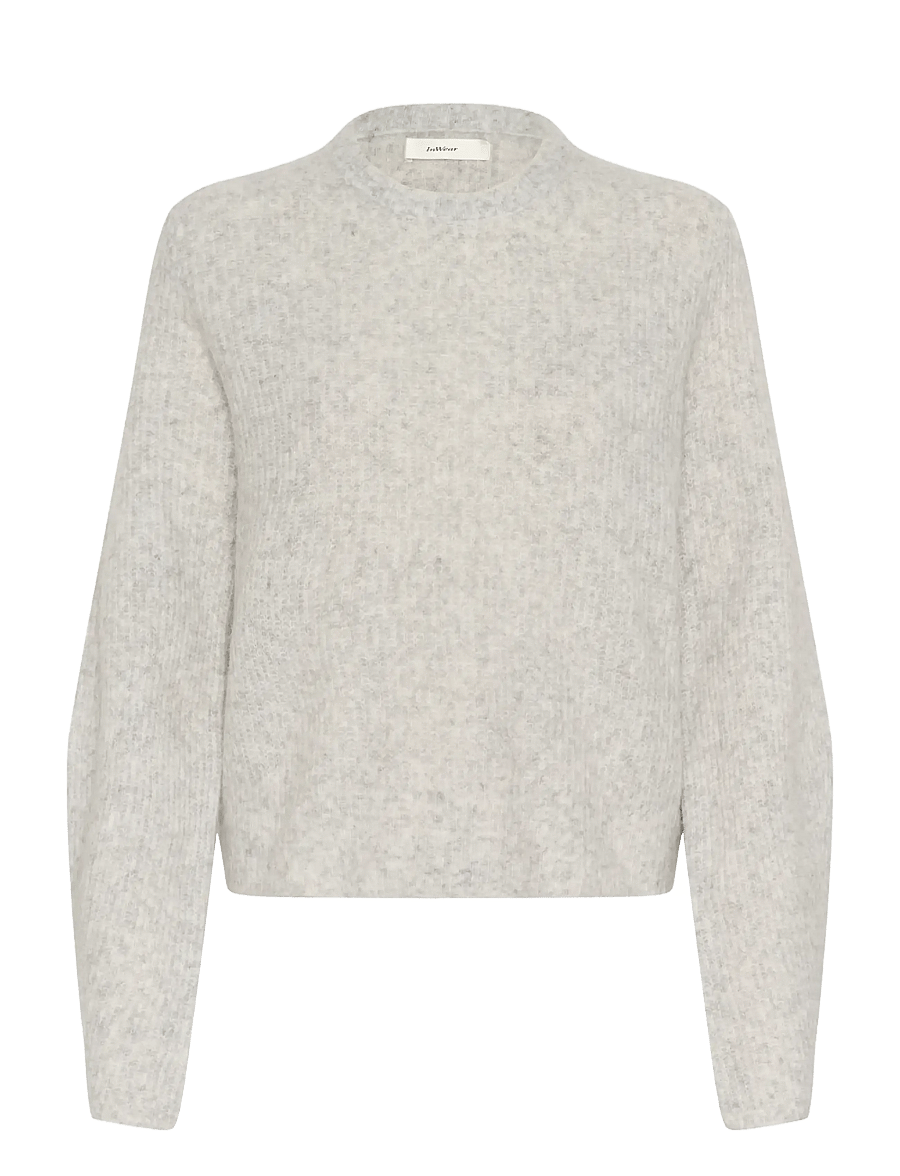 InWear - NIASIW PULLOVER - pullover - new light grey melange - 1
