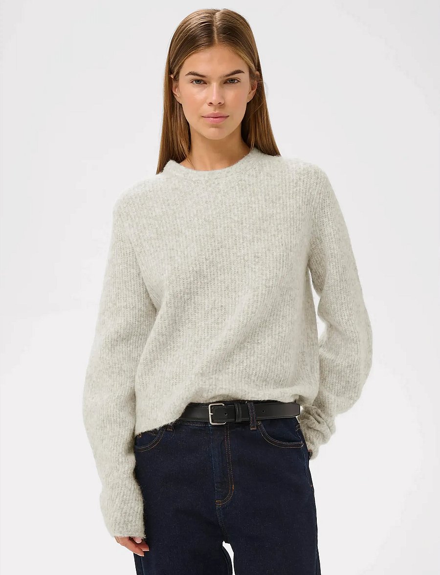 InWear - NIASIW PULLOVER - pullover - new light grey melange - 0