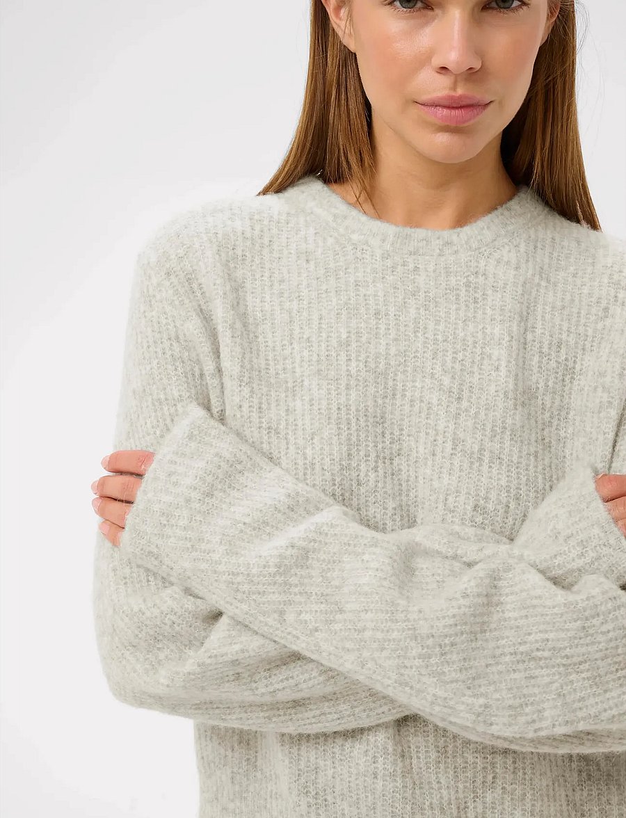 InWear - NIASIW PULLOVER - pullover - new light grey melange - 5