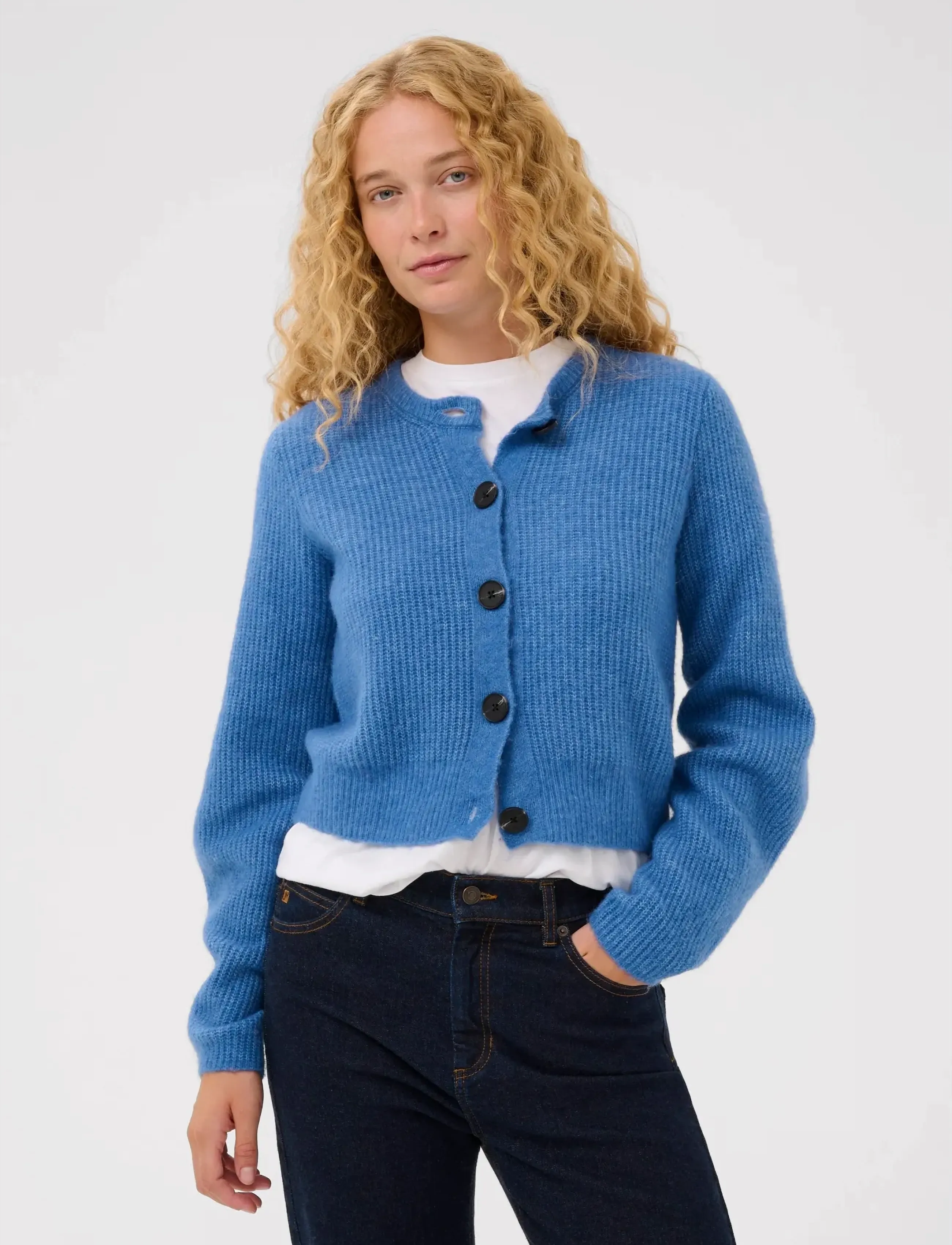InWear Niasiw Cardigan, L, Knitwear, Blau - Cardigans, Frauen