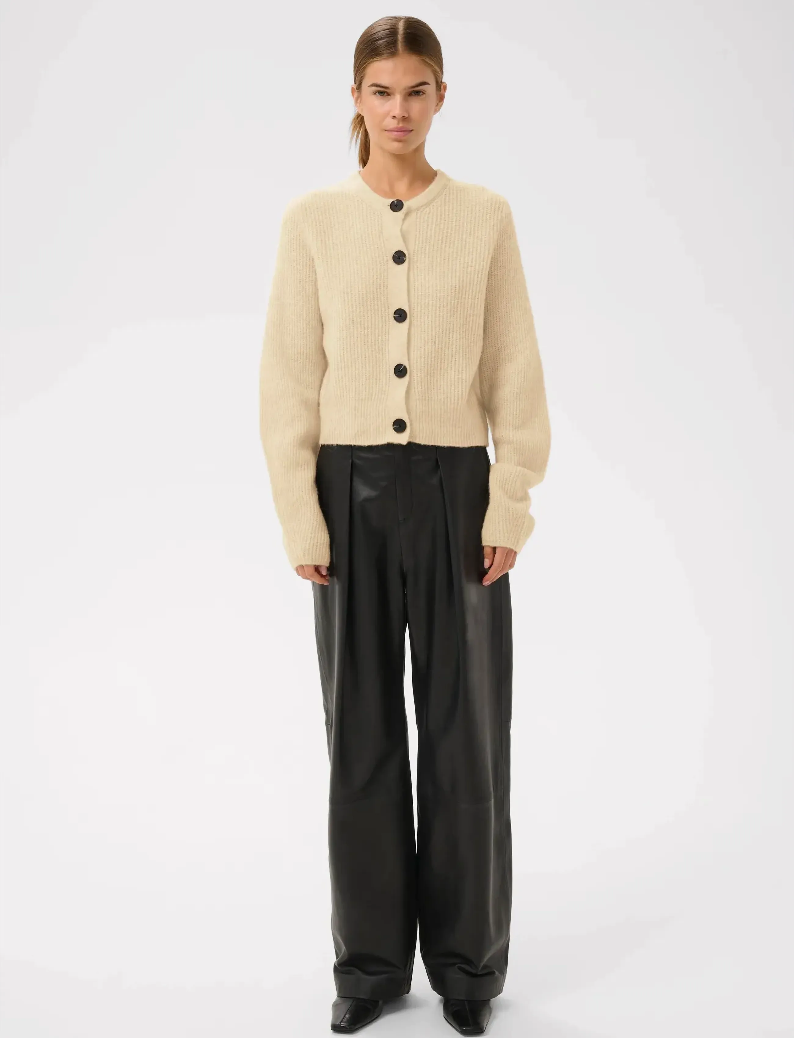 InWear - NIASIW CARDIGAN - gilets - ecru - 3