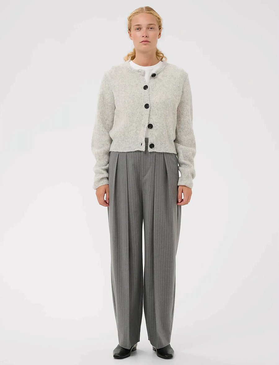 InWear - NIASIW CARDIGAN - cardigans - new light grey melange - 3