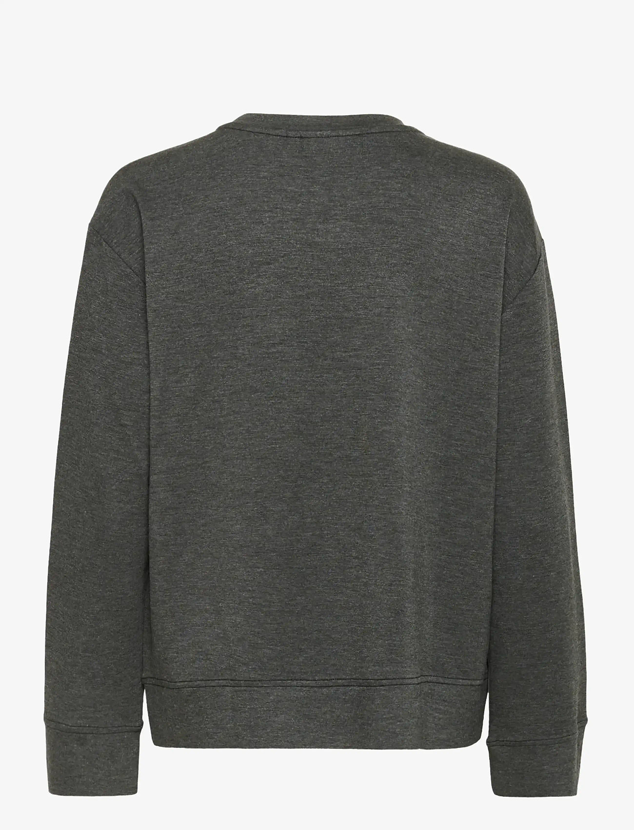 InWear - KINCENTIW MELANGE DECO BLOUSE - long sleeved blouses - dark grey melange - 2