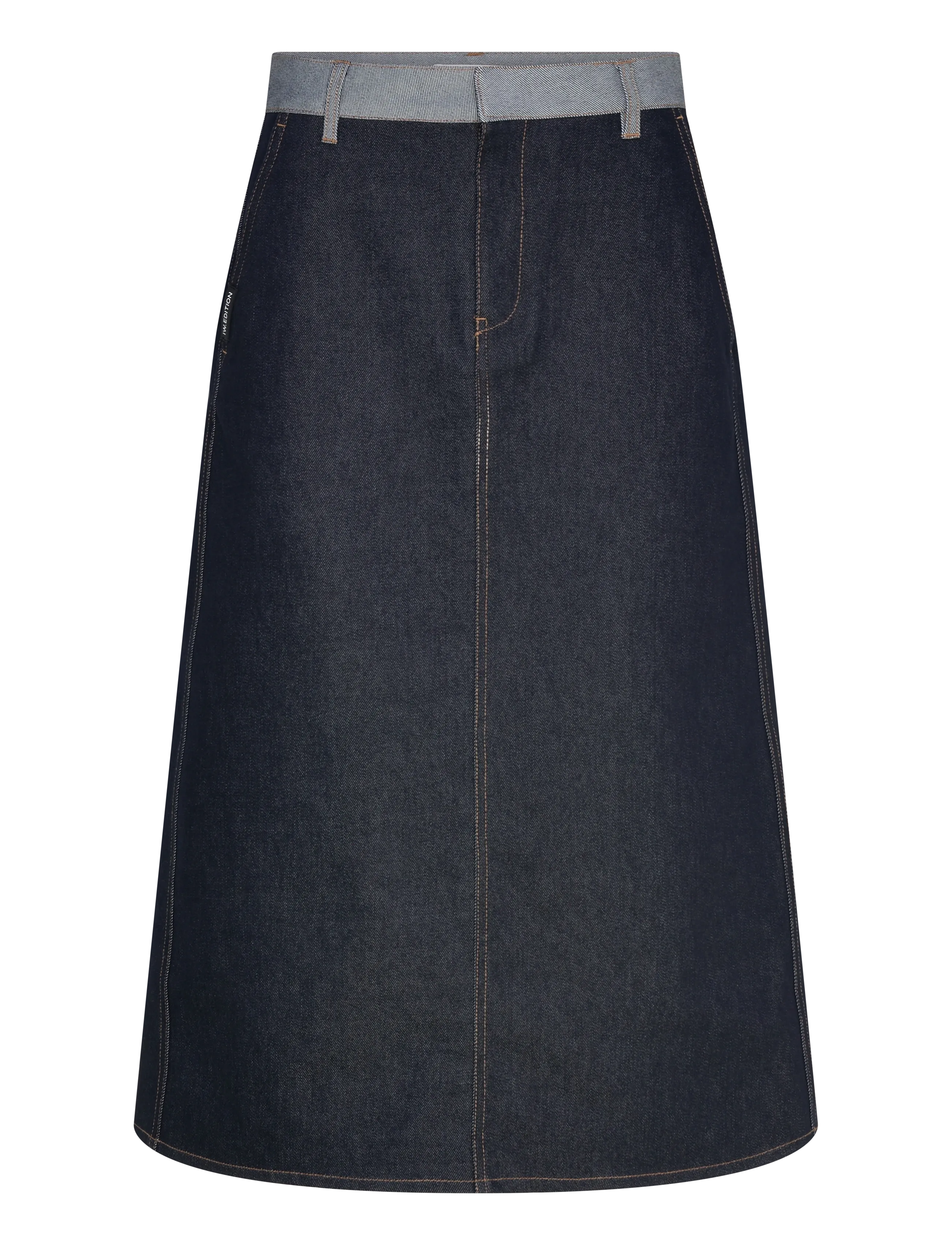 InWear DEIRDRAIW DENIM SKIRT - Transitional Layering - DARK BLUE DENIM / navy