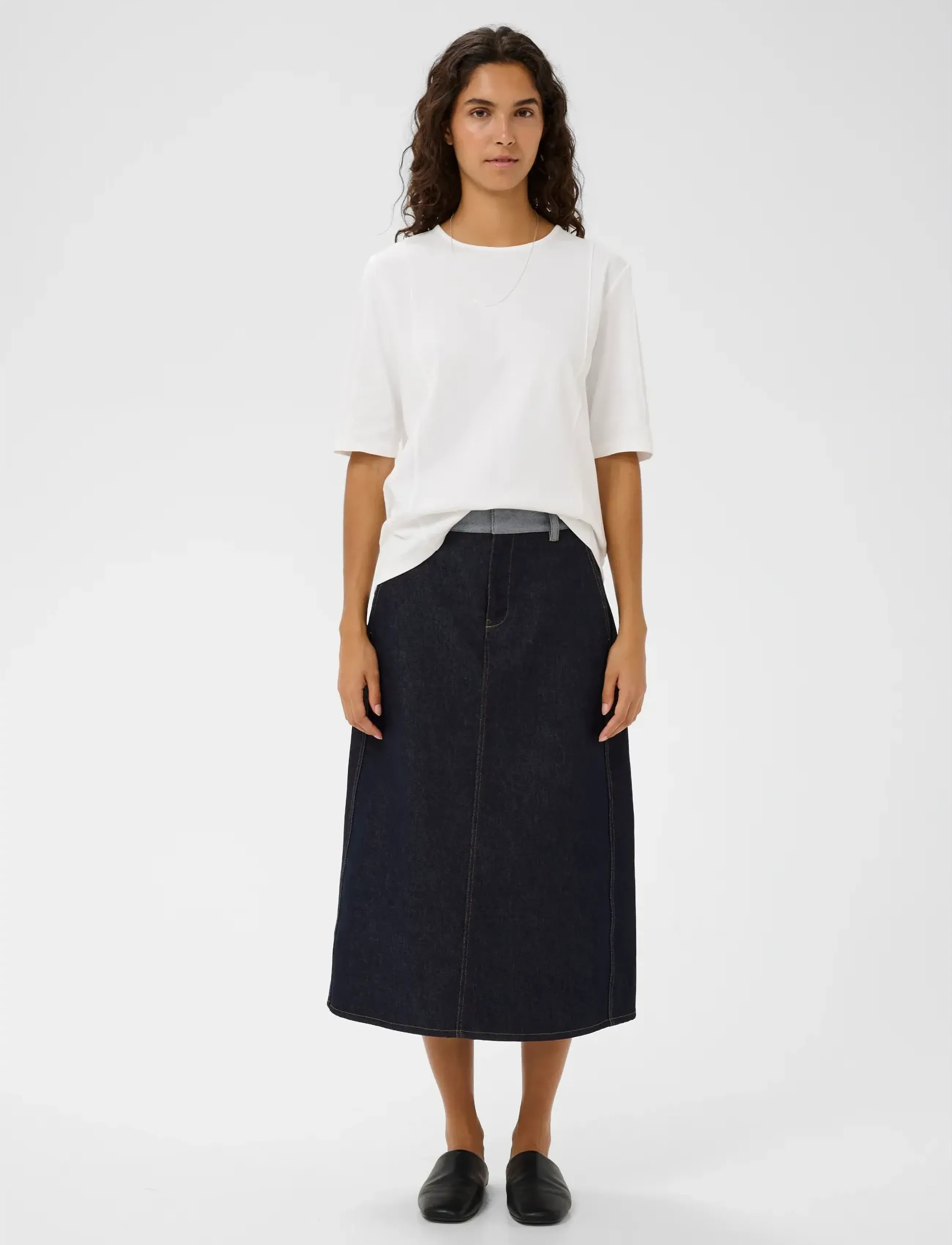 InWear - DEIRDRAIW DENIM SKIRT - jupes en jeans - dark blue denim - 3