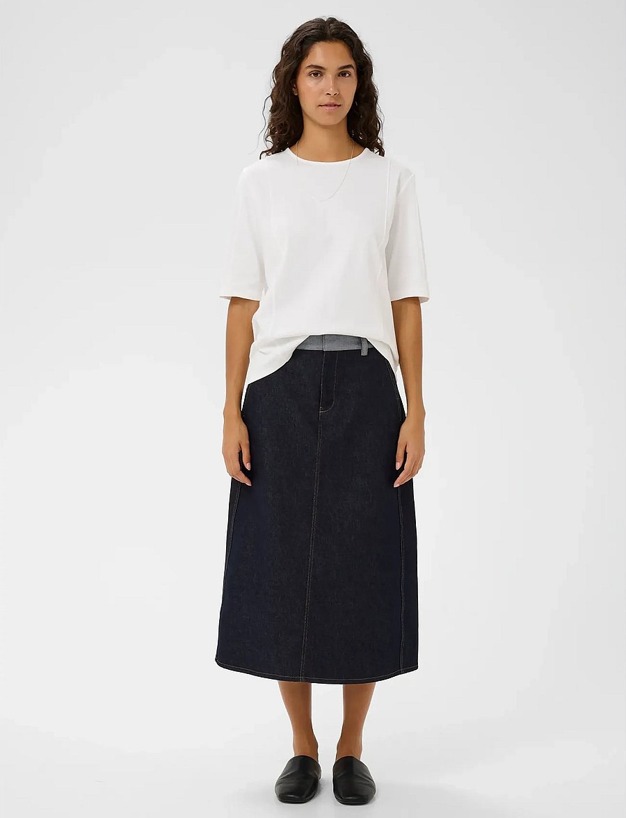 InWear - DEIRDRAIW DENIM SKIRT - denimnederdele - dark blue denim - 3