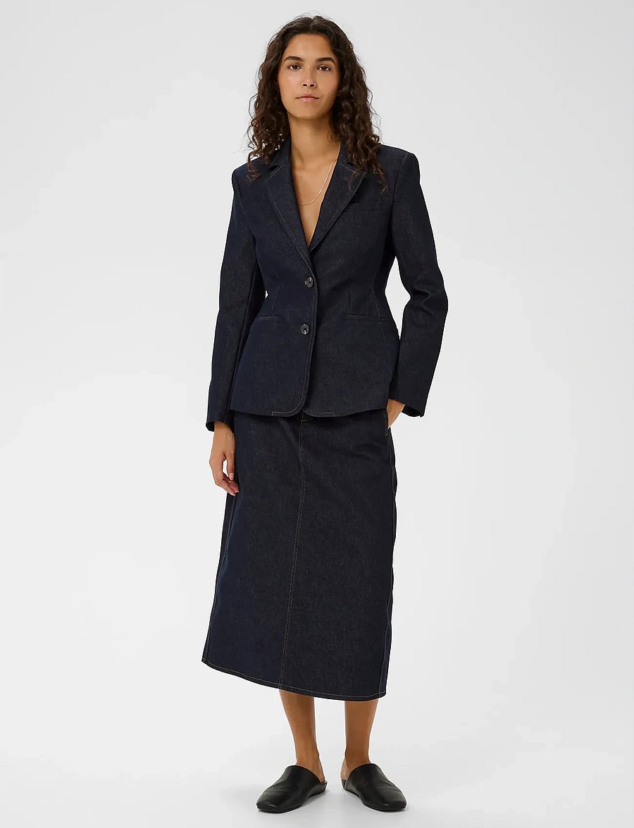 InWear - DEIRDRAIW DENIM SKIRT - denimnederdele - dark blue denim - 5