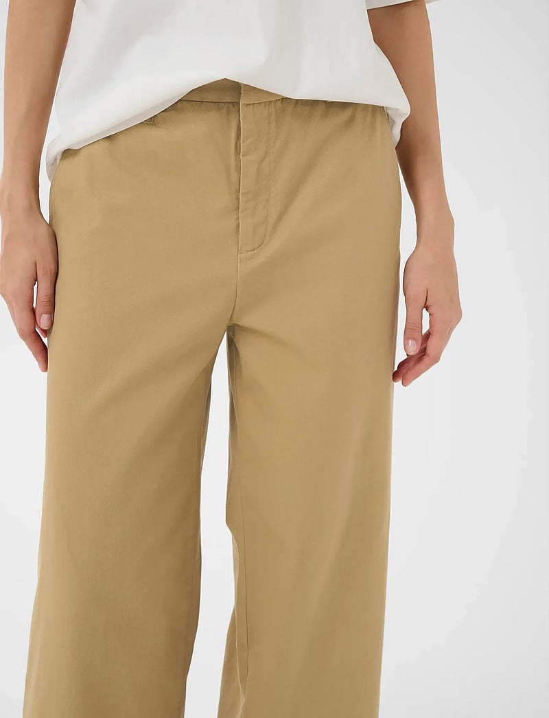 InWear - DIAZIW WIDE PANTS - wide leg trousers - latte - 5