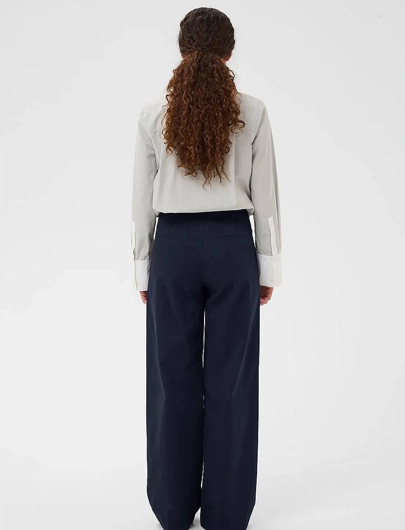 InWear - DIAZIW WIDE PANTS - wide leg trousers - midnight magic - 4