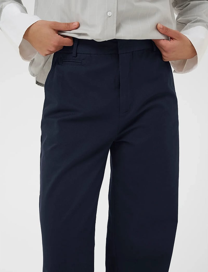 InWear - DIAZIW WIDE PANTS - wide leg trousers - midnight magic - 5