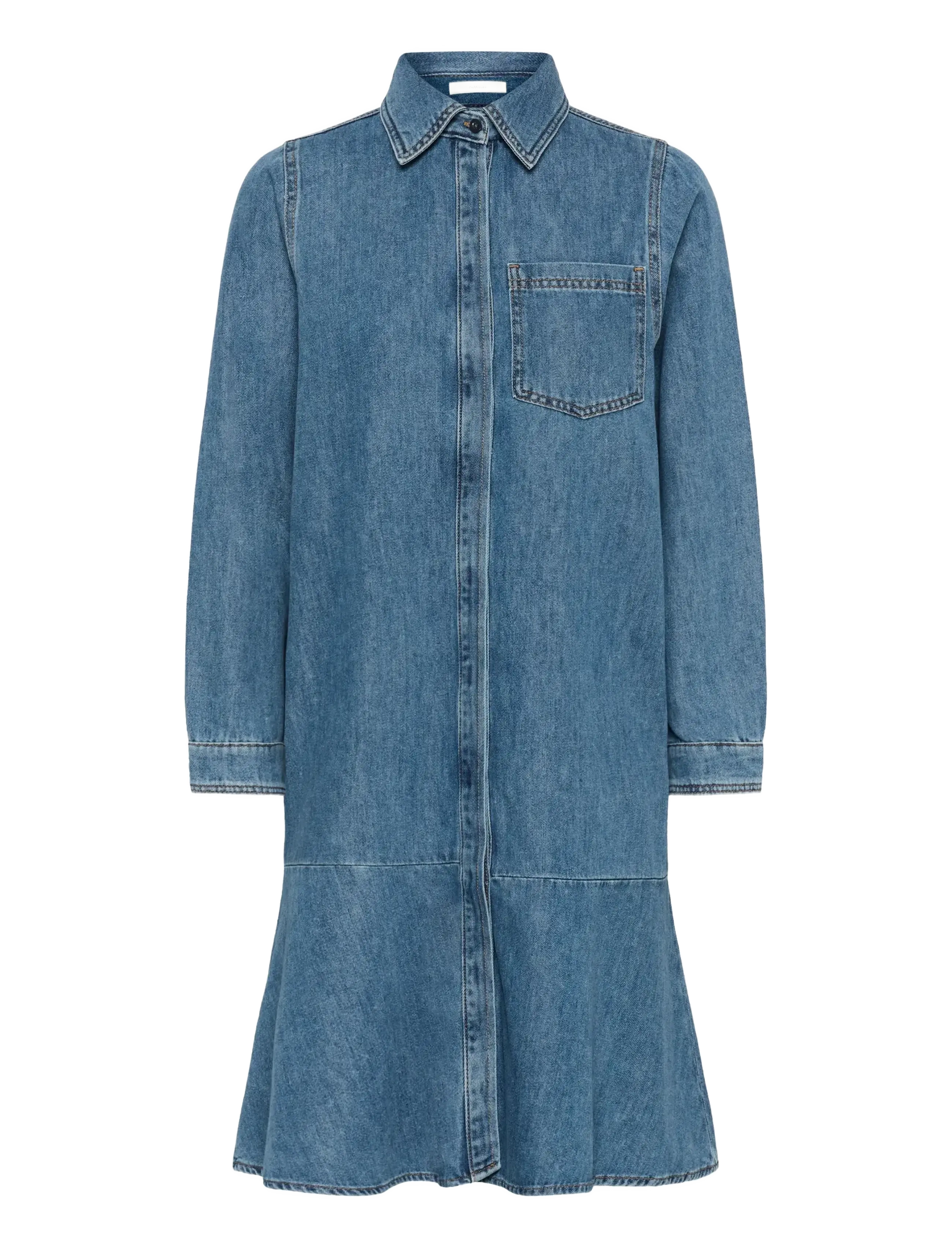 InWear DOPHINAIW DRESS - Cowboykjoler - WASHED MEDIUM BLUE DENIM / blue