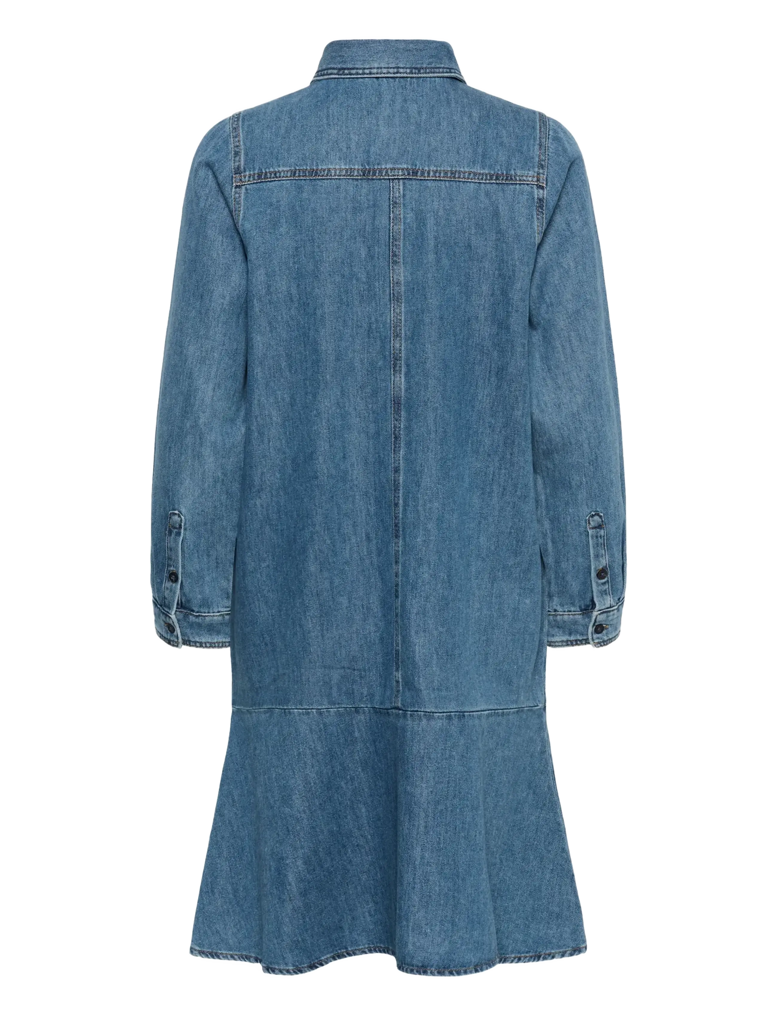 InWear - DOPHINAIW DRESS - skjortekjoler - washed medium blue denim - 2