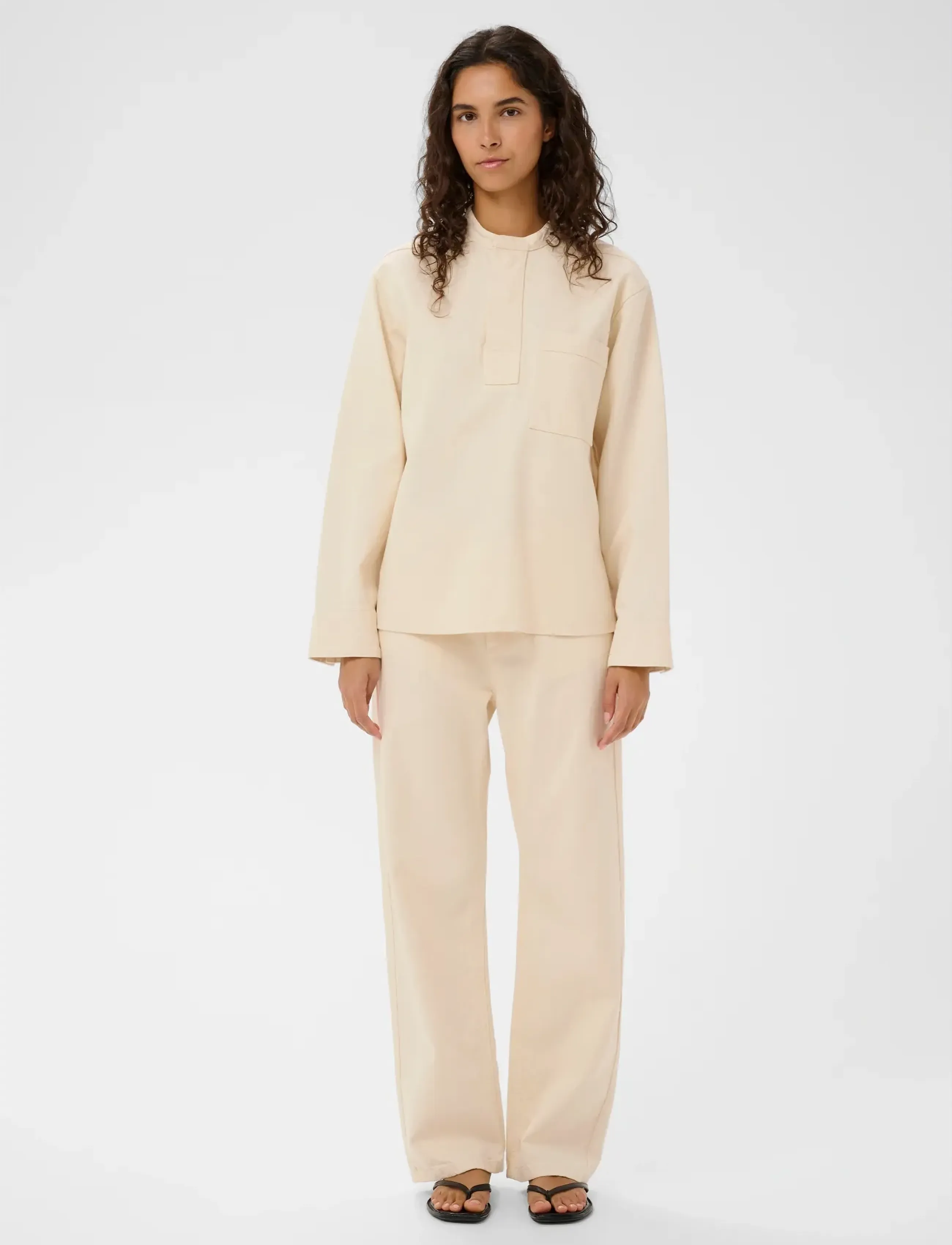 InWear - DILYSIW SHIRT - pikkade varrukatega särgid - ecru melange - 3