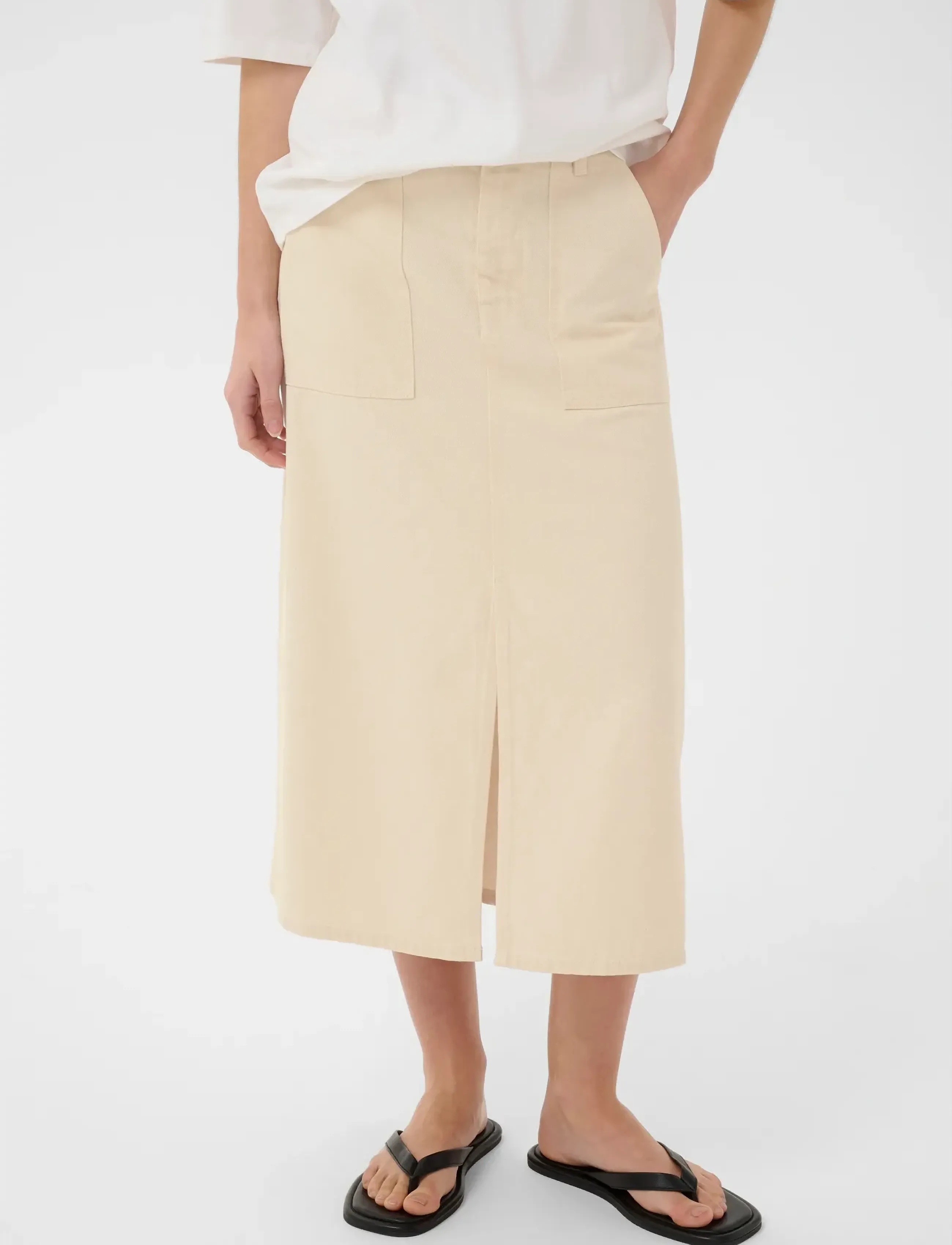 InWear DILYSIW SKIRT - Nederdele - ECRU MELANGE / cream