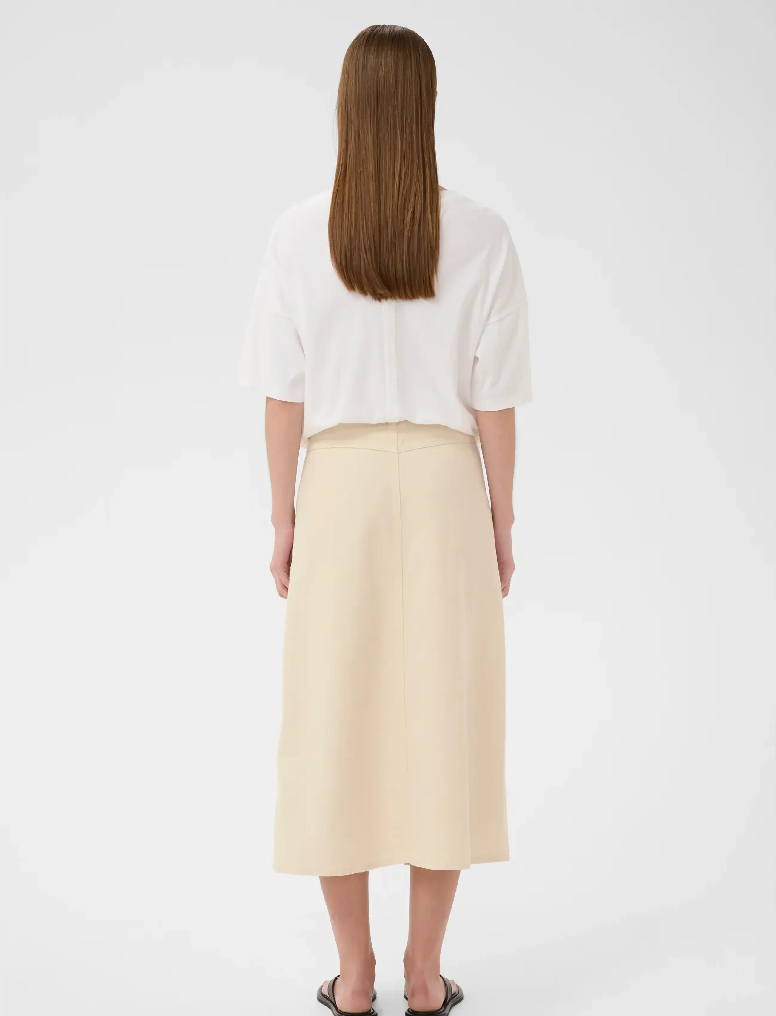 InWear - DILYSIW SKIRT - denim skirts - ecru melange - 4