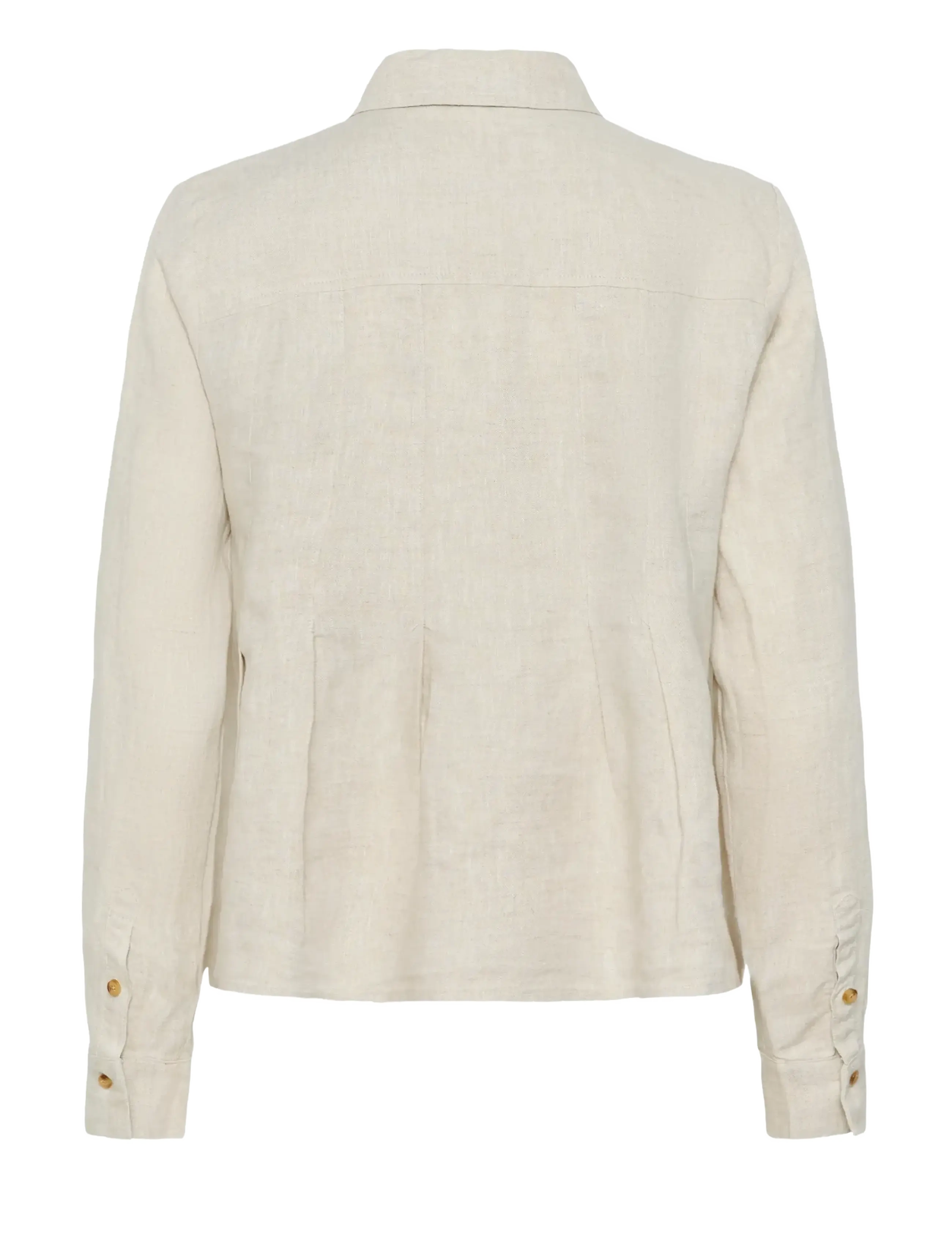 InWear - DILANAIW PLEATED SHIRT - hørskjorter - ecru melange - 2