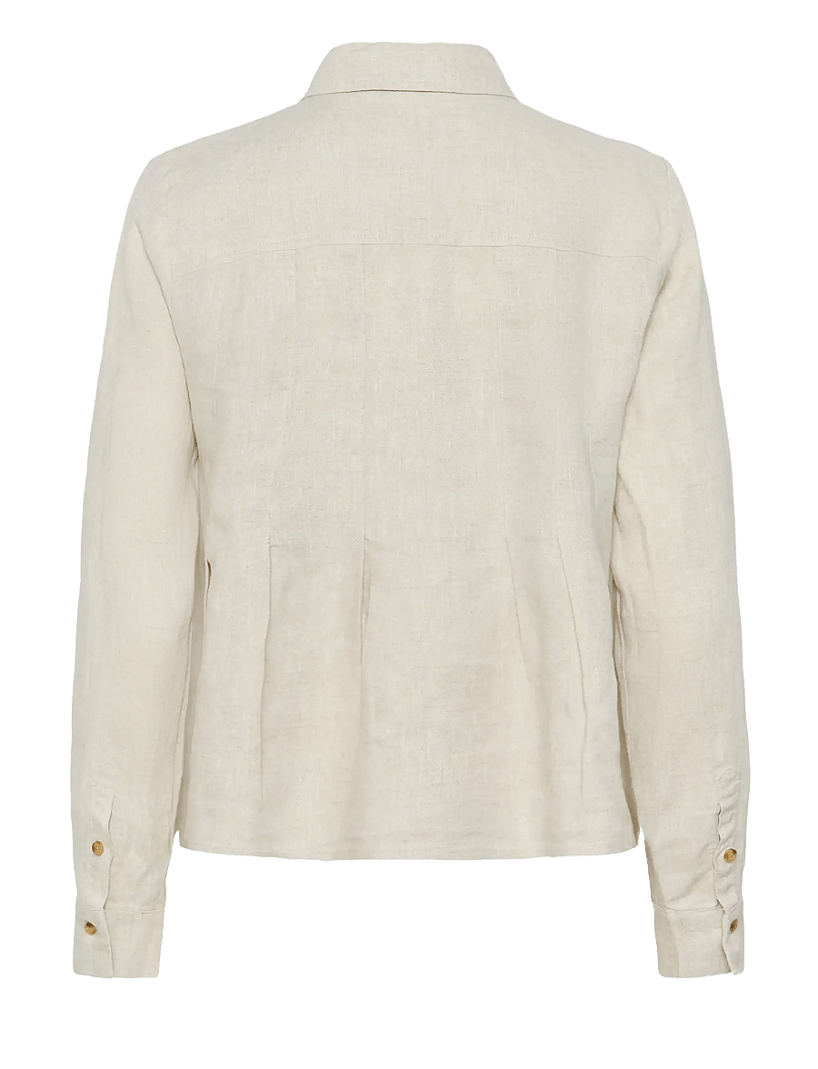 InWear - DILANAIW PLEATED SHIRT - lininiai marškiniai - ecru melange - 2