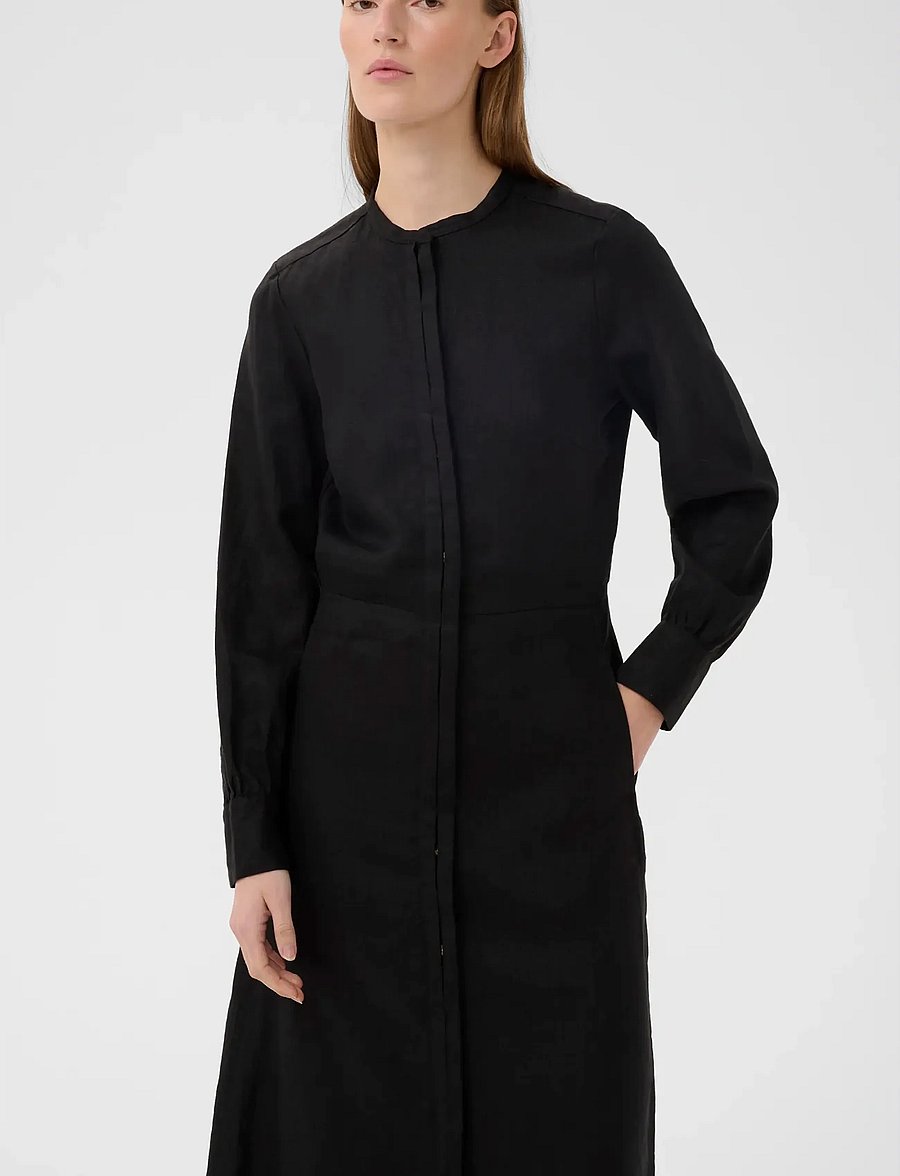 InWear - DILANAIW DRESS - skjortklänningar - black - 5