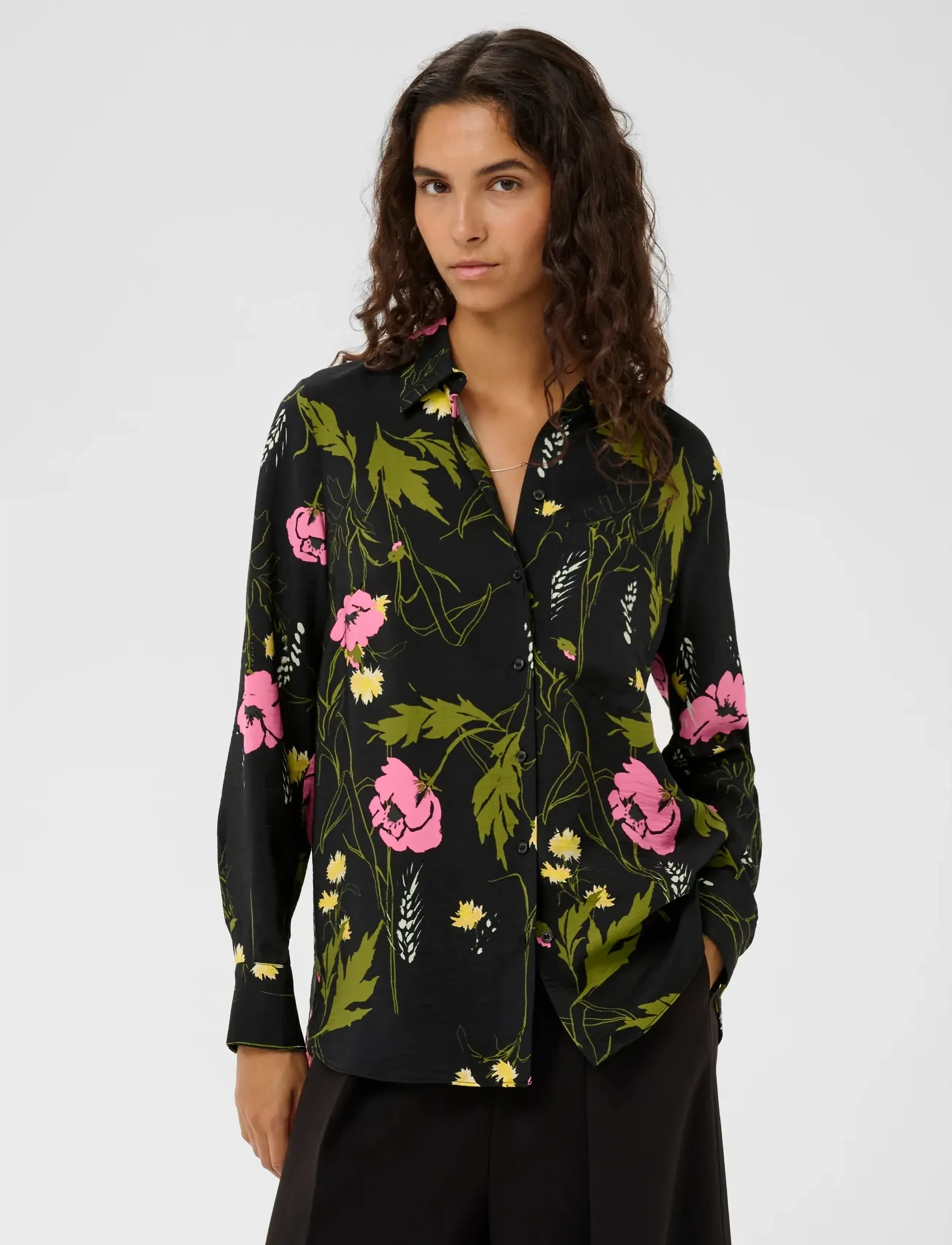 InWear LUCILLEIW SHIRT - Särgid - FIELD FLOWER / black