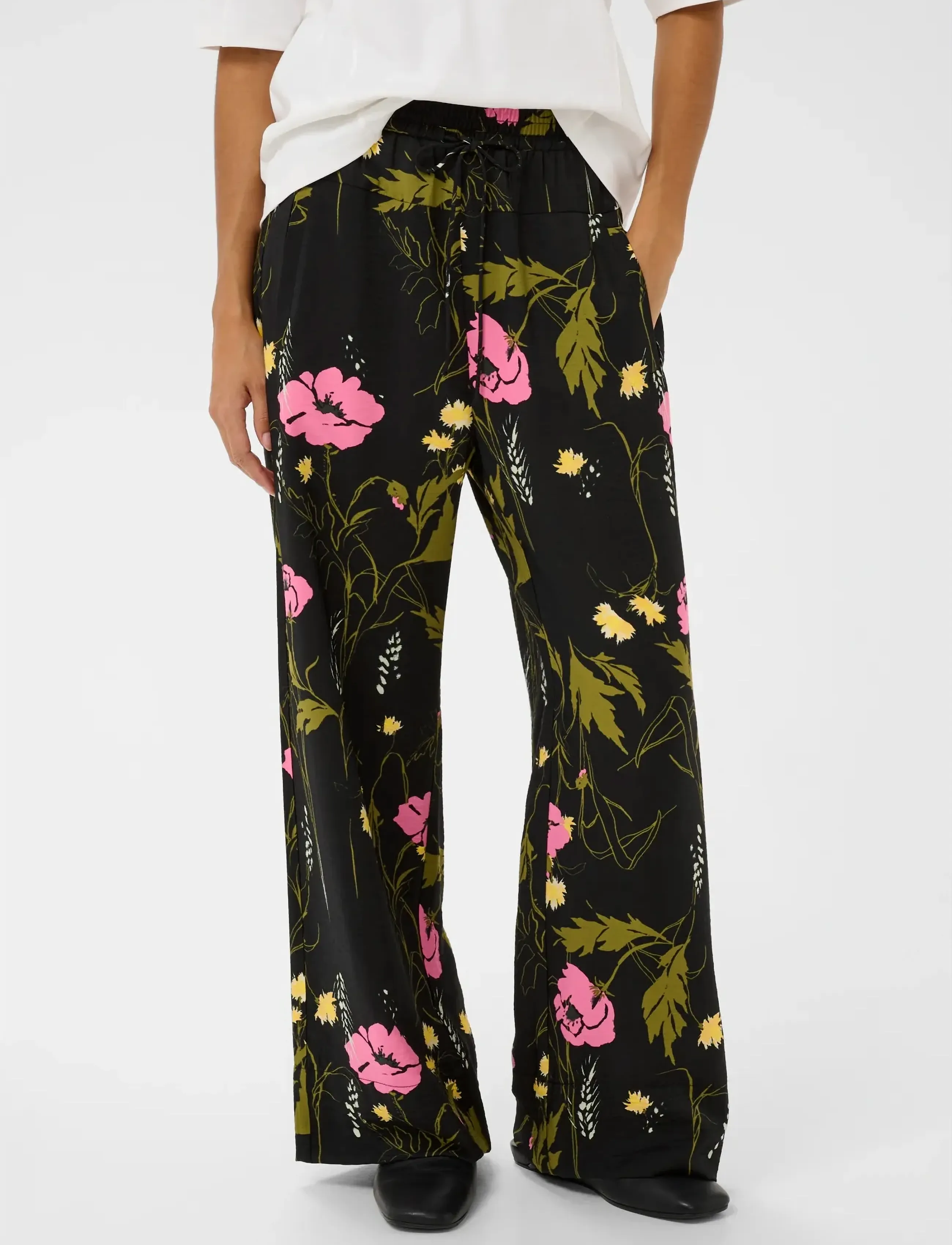 InWear LUCILLEIW PANT - InWear - FIELD FLOWER / black