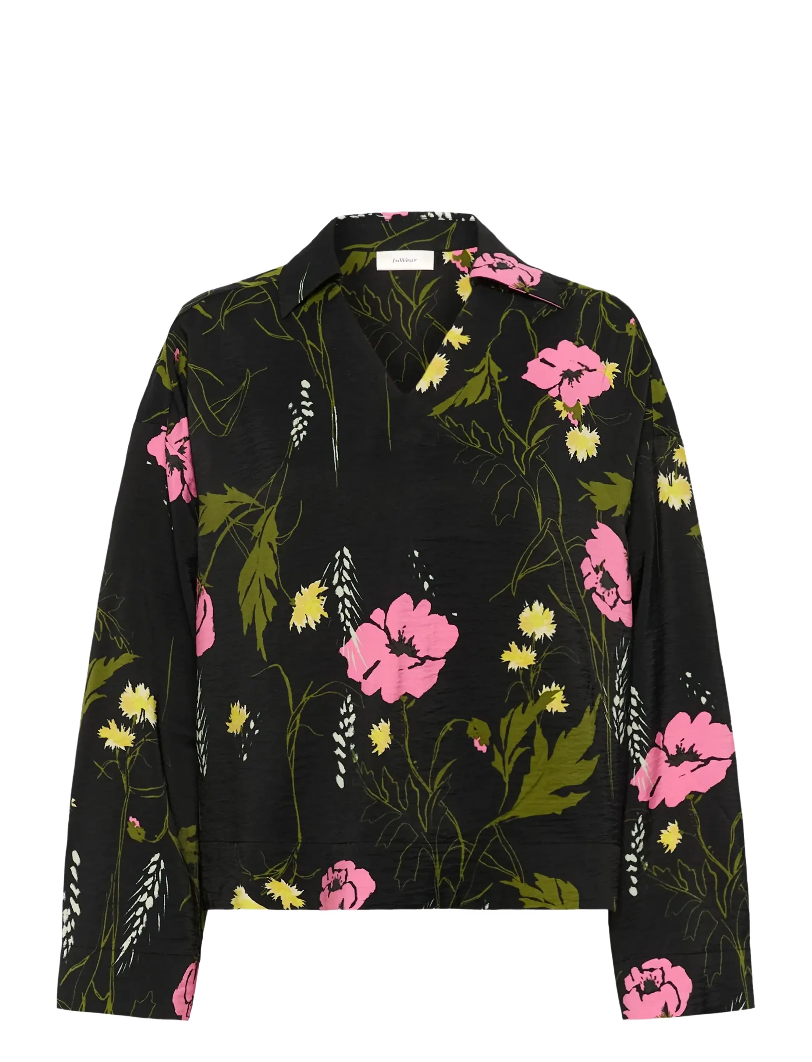 InWear LUCILLEIW BLOUSE - Riided - FIELD FLOWER / black