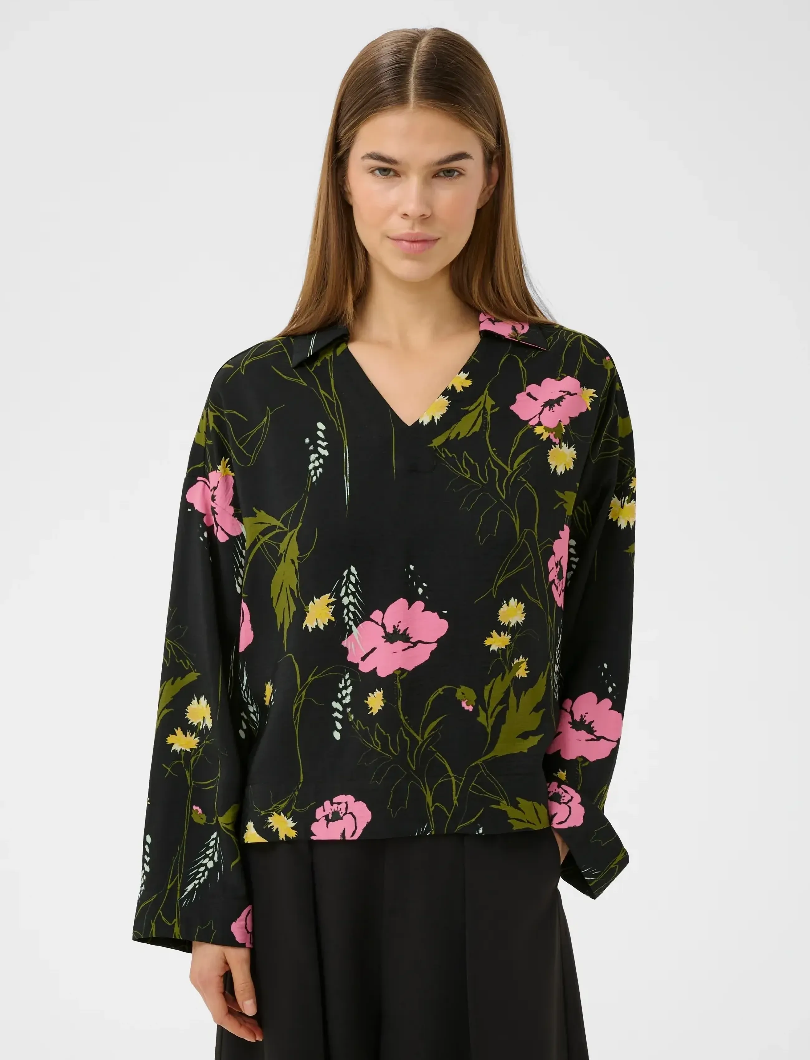 InWear Lucilleiw Blouse, 42, Black, Bluser > Langærmede, Dame