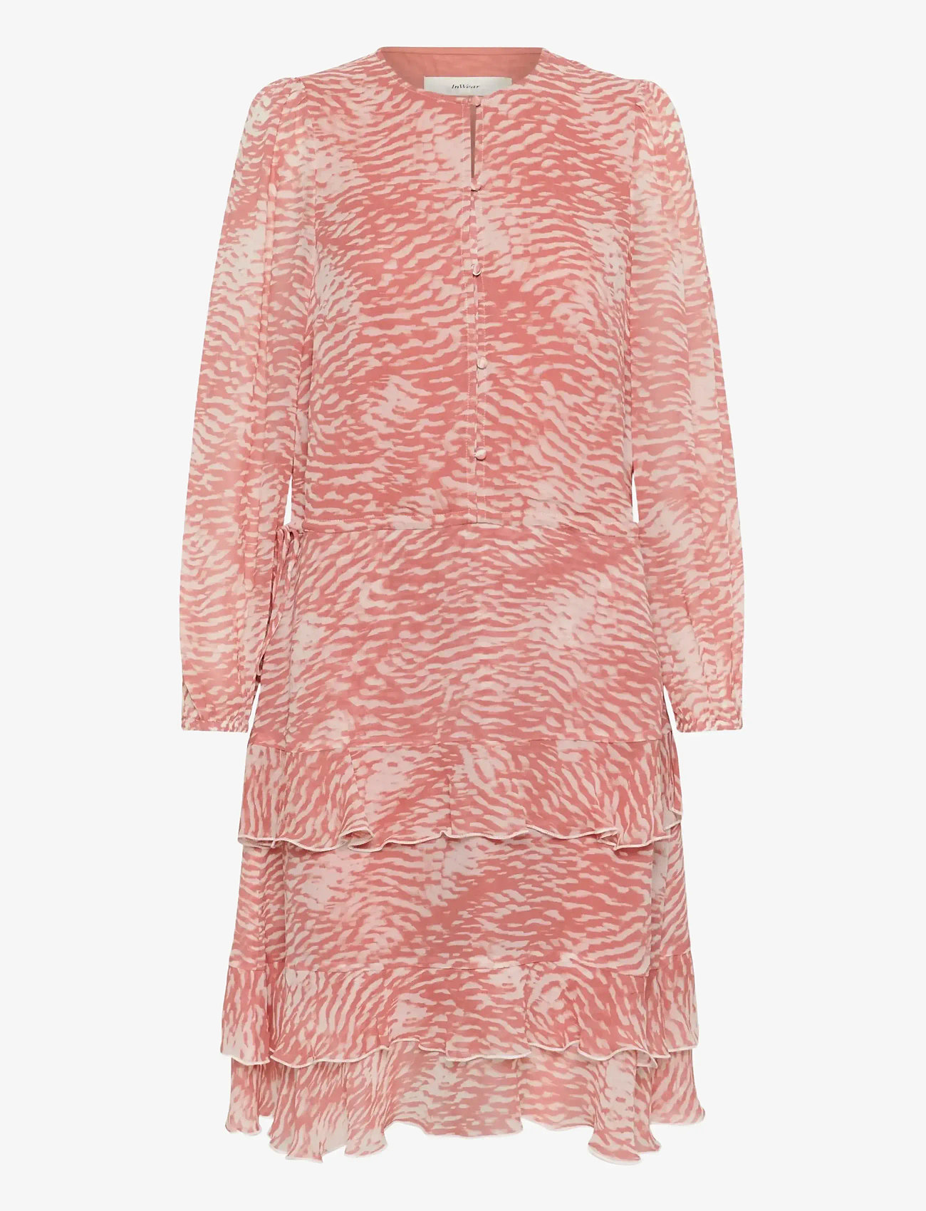 InWear - LYONIW SHORT DRESS - korta klänningar - black wavy structure - 1