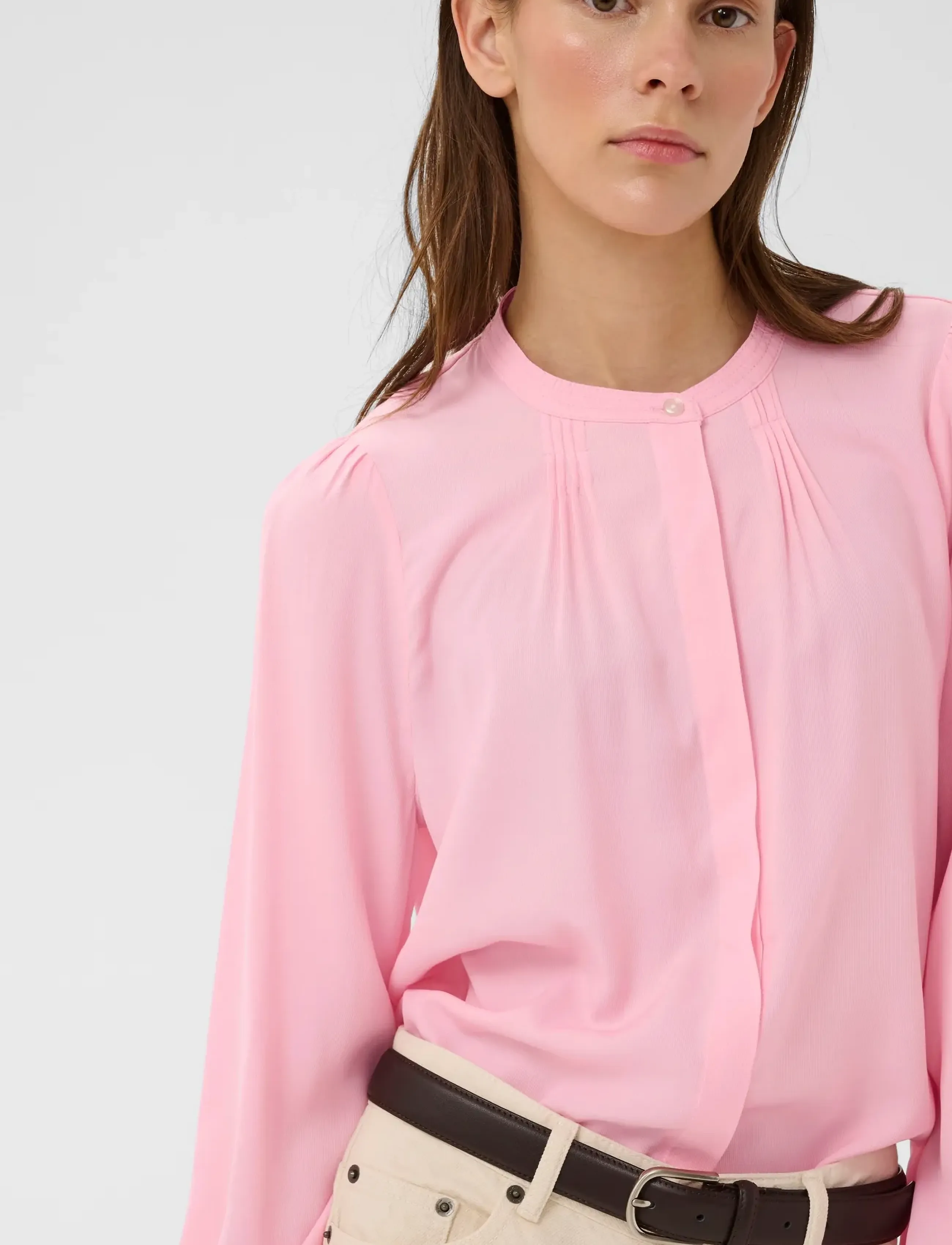 InWear LEAHIW SHIRT - Blouses - CANDY PINK / pink/rose