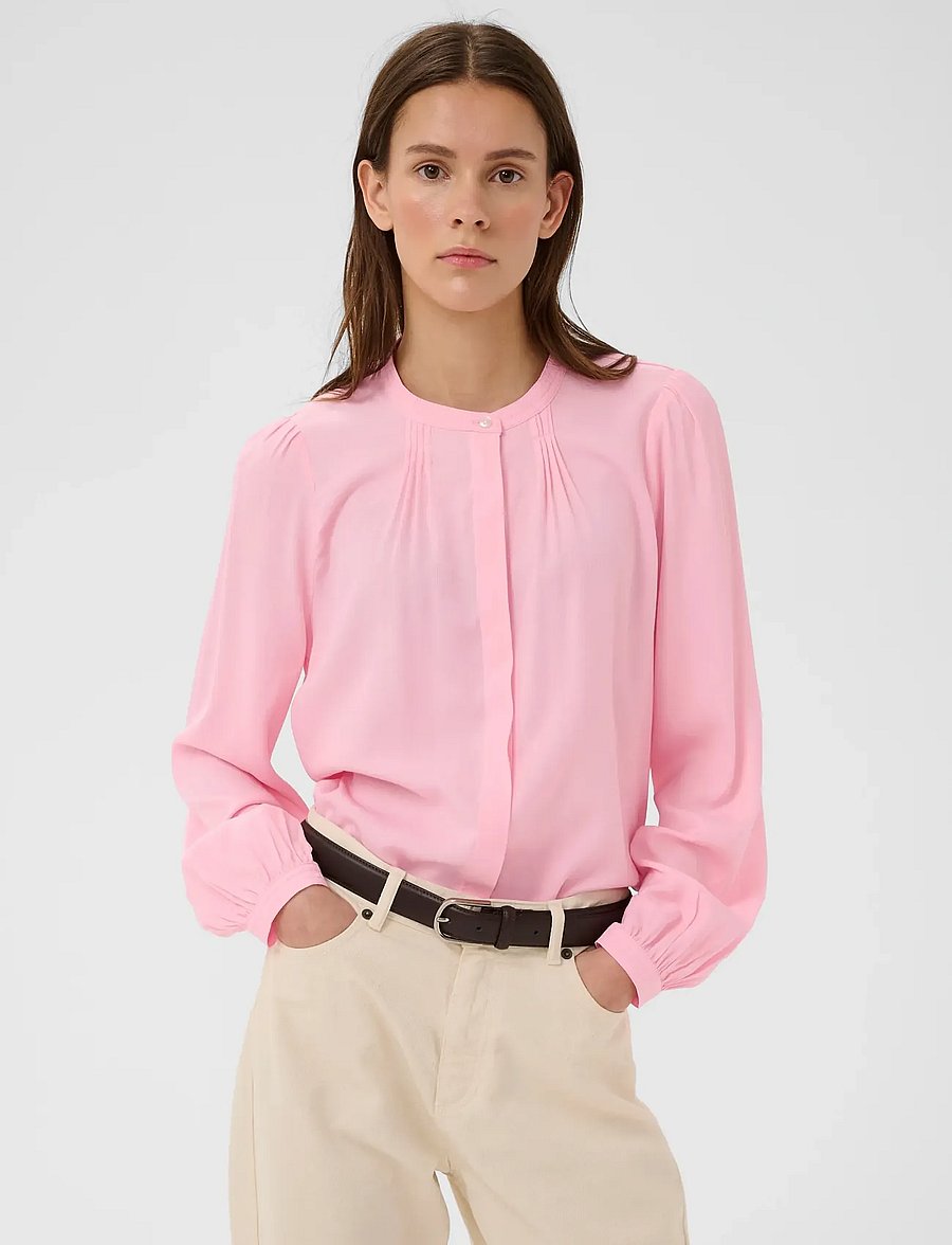 InWear - LEAHIW SHIRT - langärmelige blusen - candy pink - 3