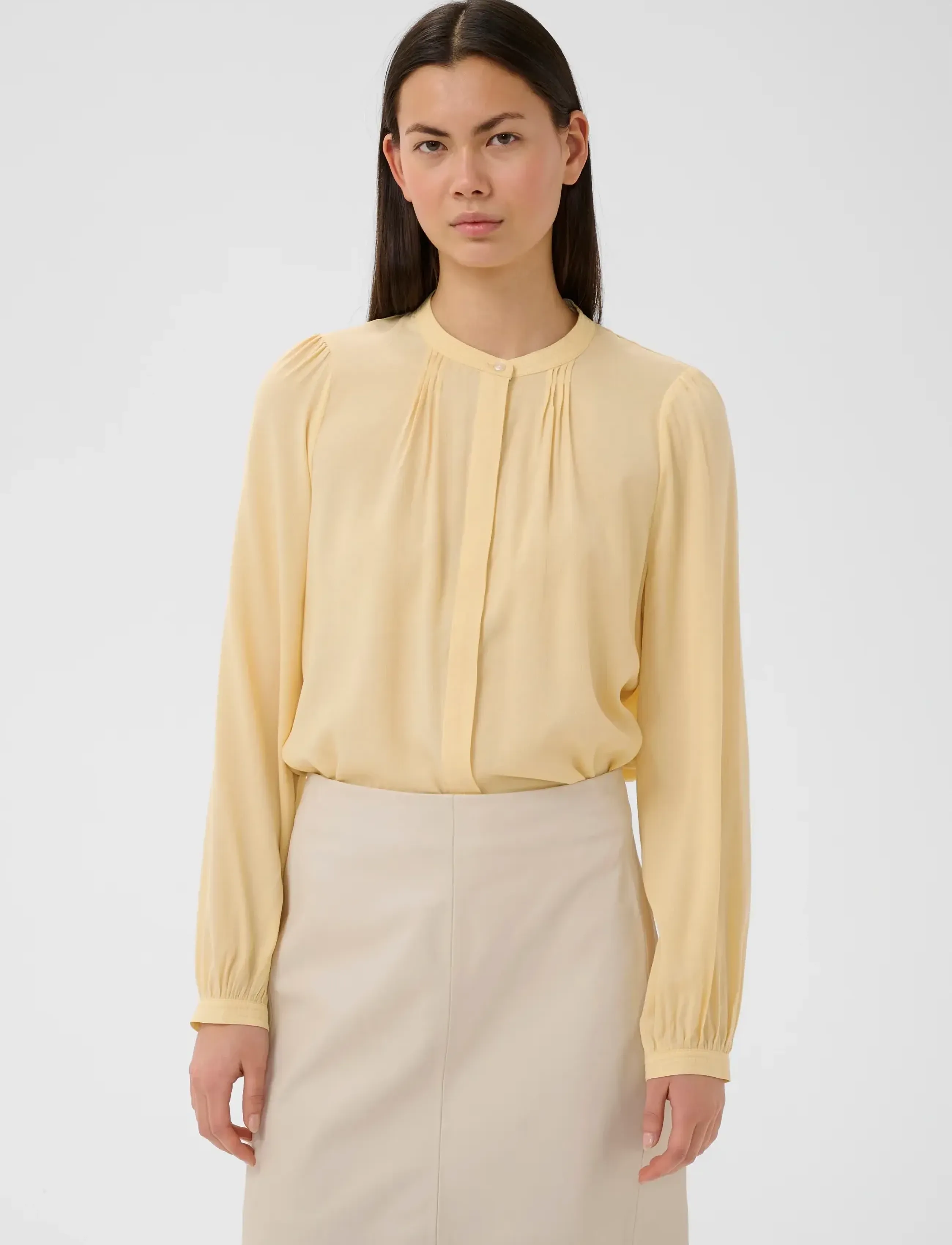 InWear - LEAHIW SHIRT - langærmede bluser - chamomile - 3