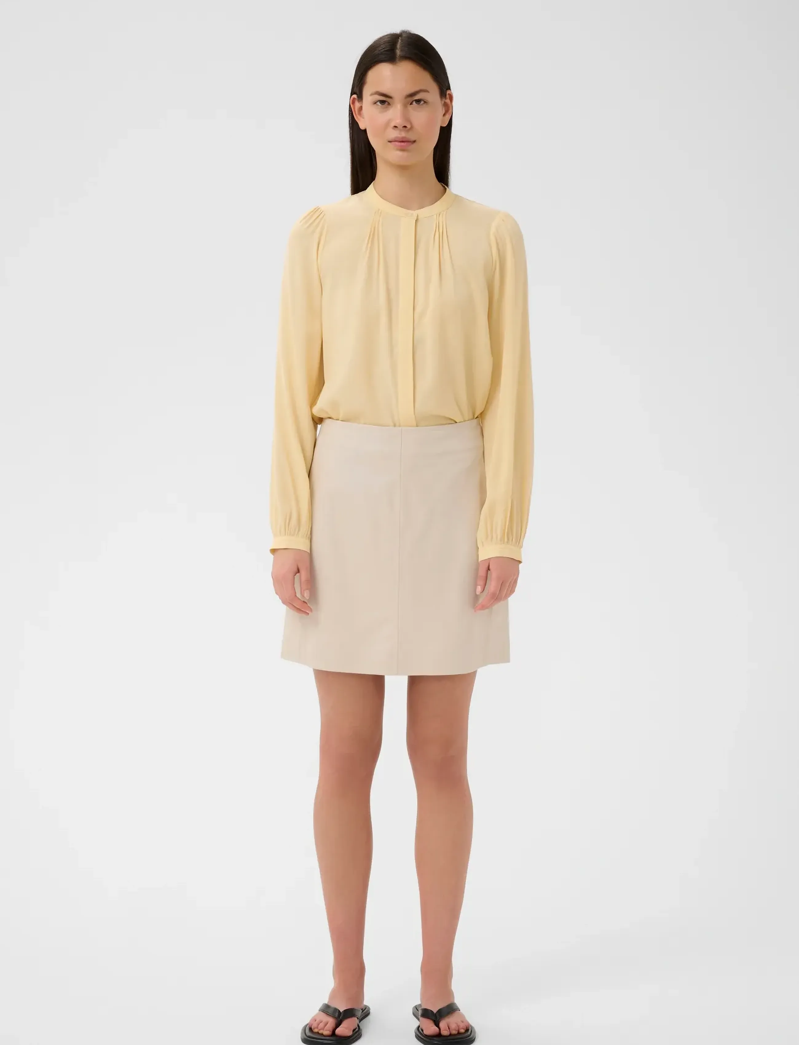 InWear - LEAHIW SHIRT - langærmede bluser - chamomile - 4