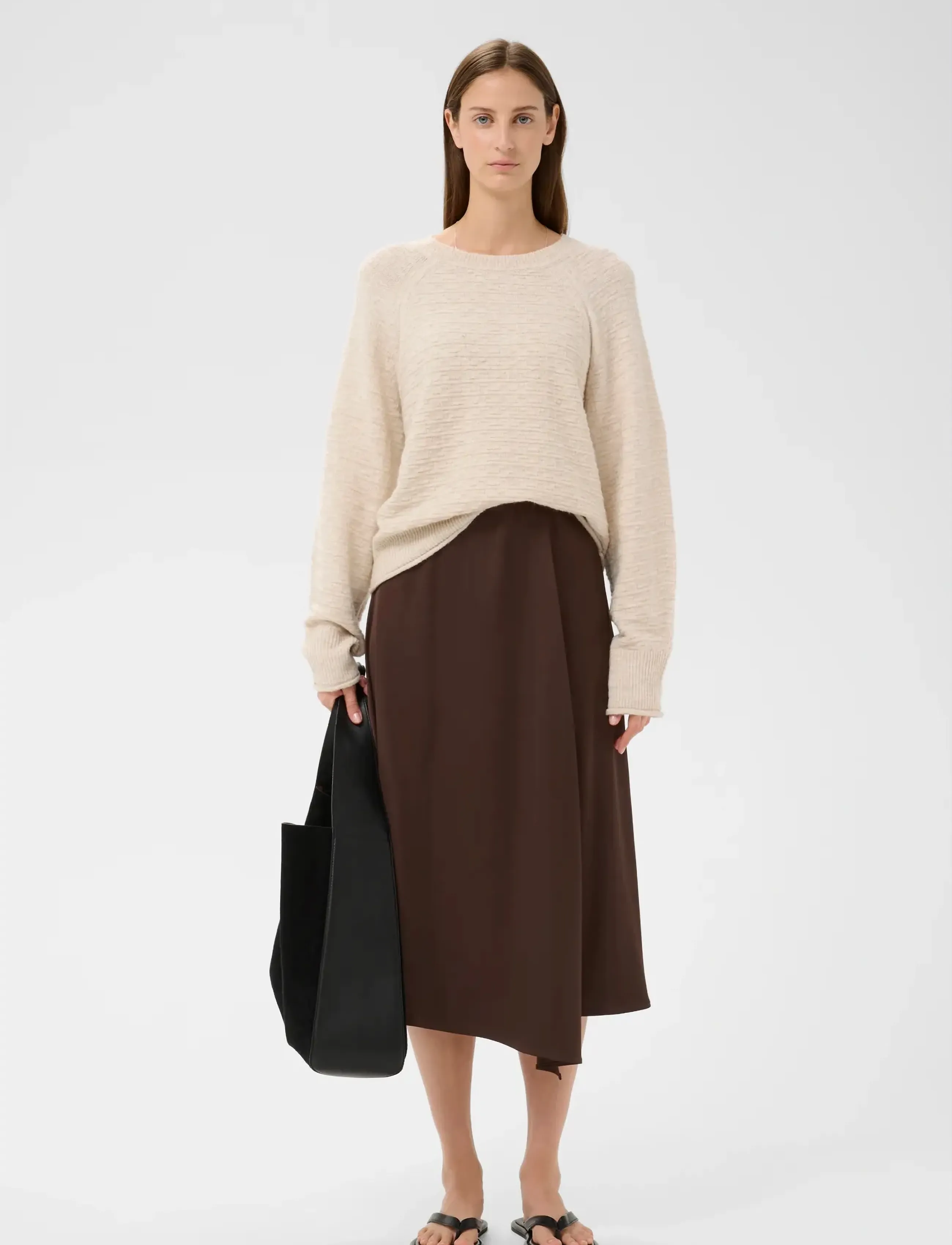 InWear - LAKEIW SKIRT - midi nederdele - coffee bean - 3