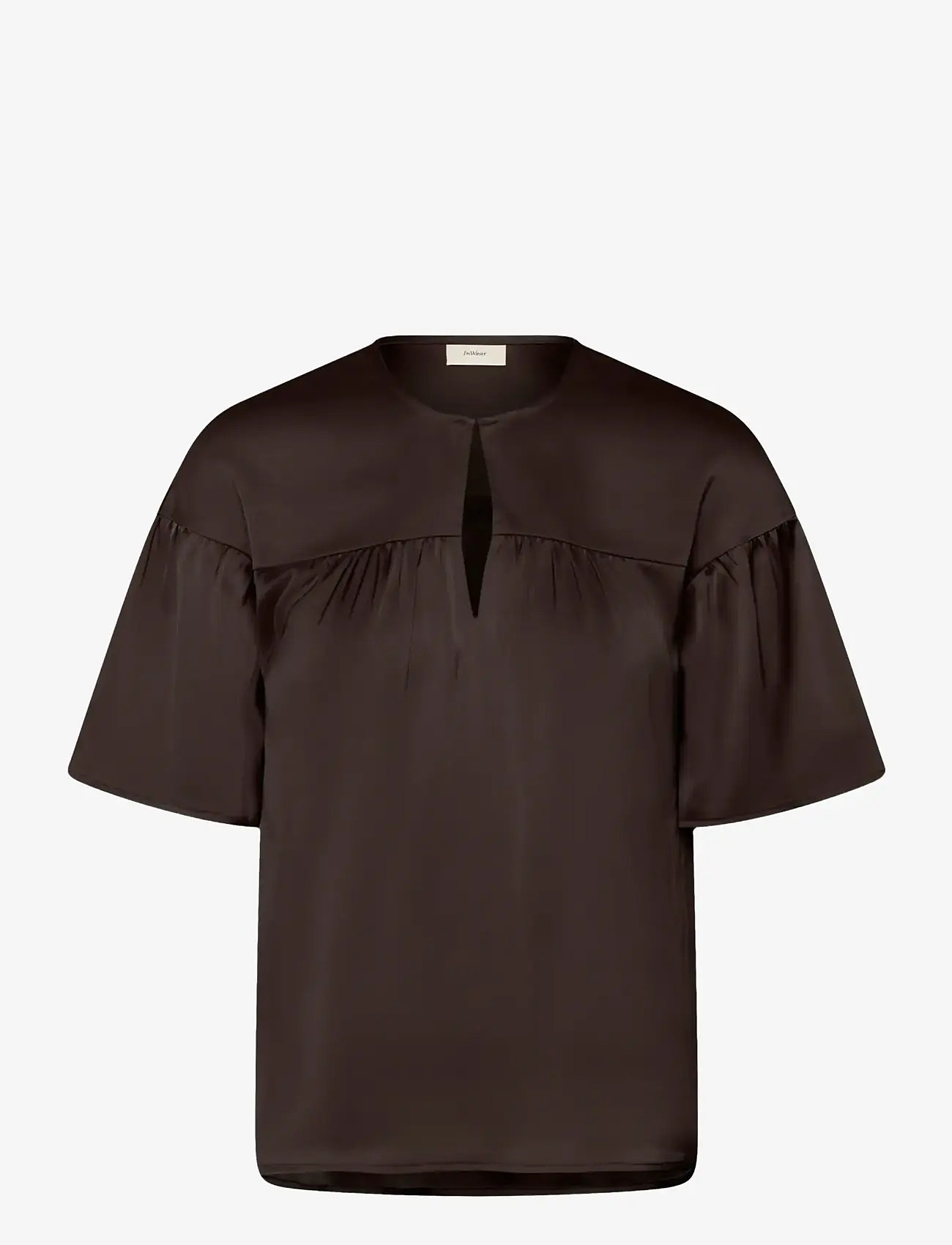 InWear - LAKEIW TOP - kortærmede bluser - coffee bean - 0