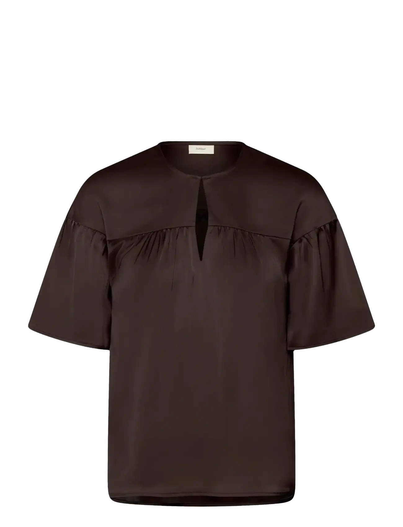 InWear LAKEIW TOP - Lühikeste varrukatega pluusid - COFFEE BEAN / brown