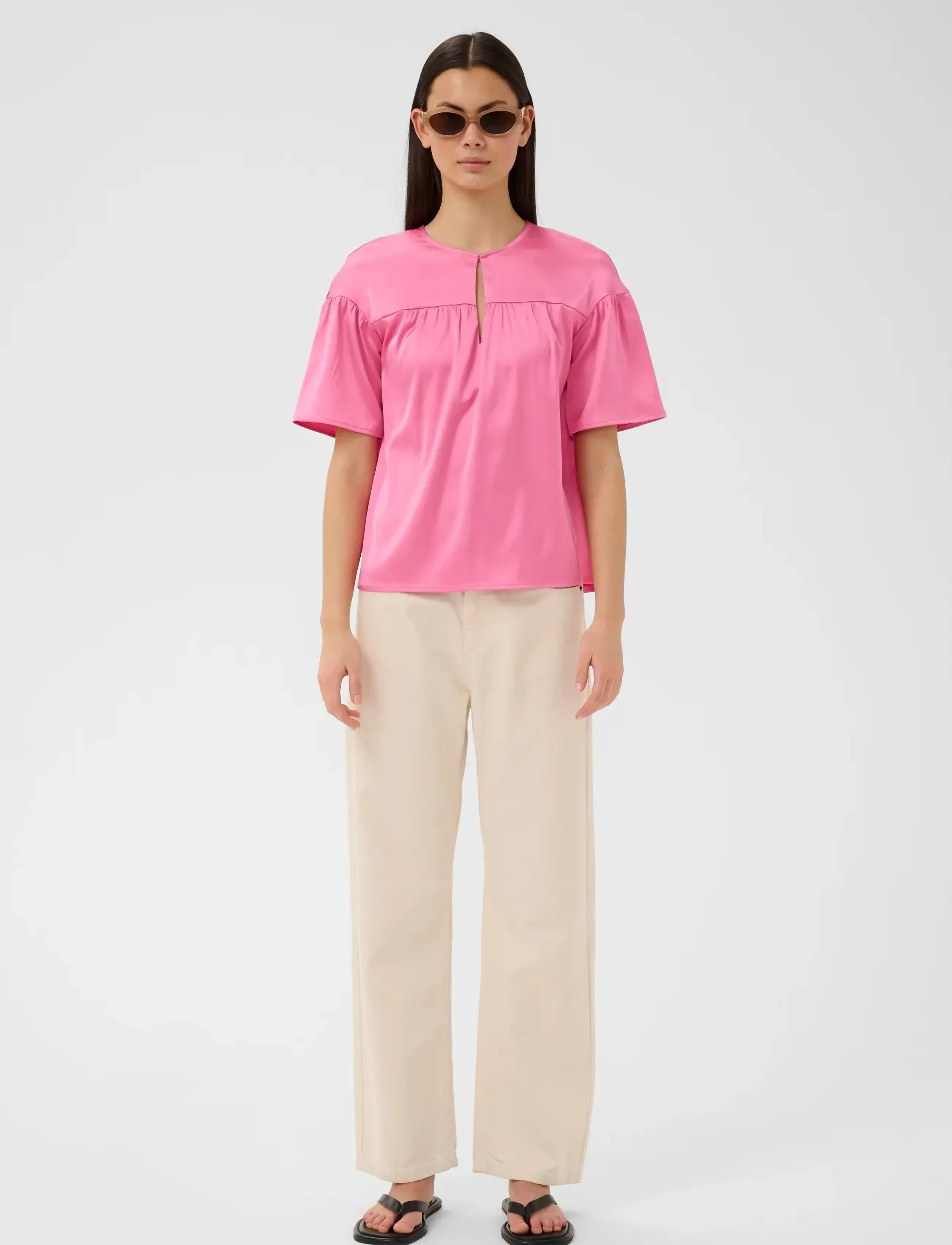 InWear - LAKEIW TOP - short-sleeved blouses - pink carnation - 3
