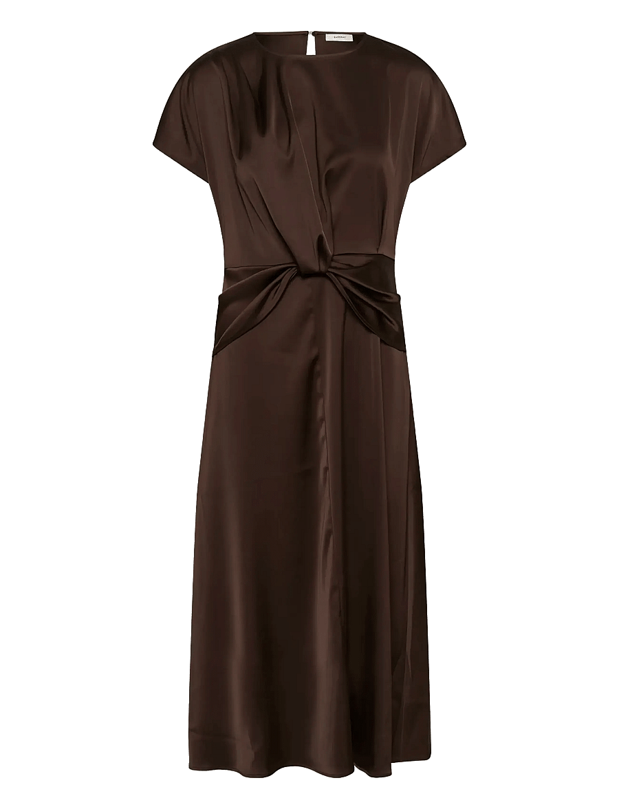 InWear - LAKEIW FEST MIDI DRESS - cocktailkjoler - coffee bean - 1