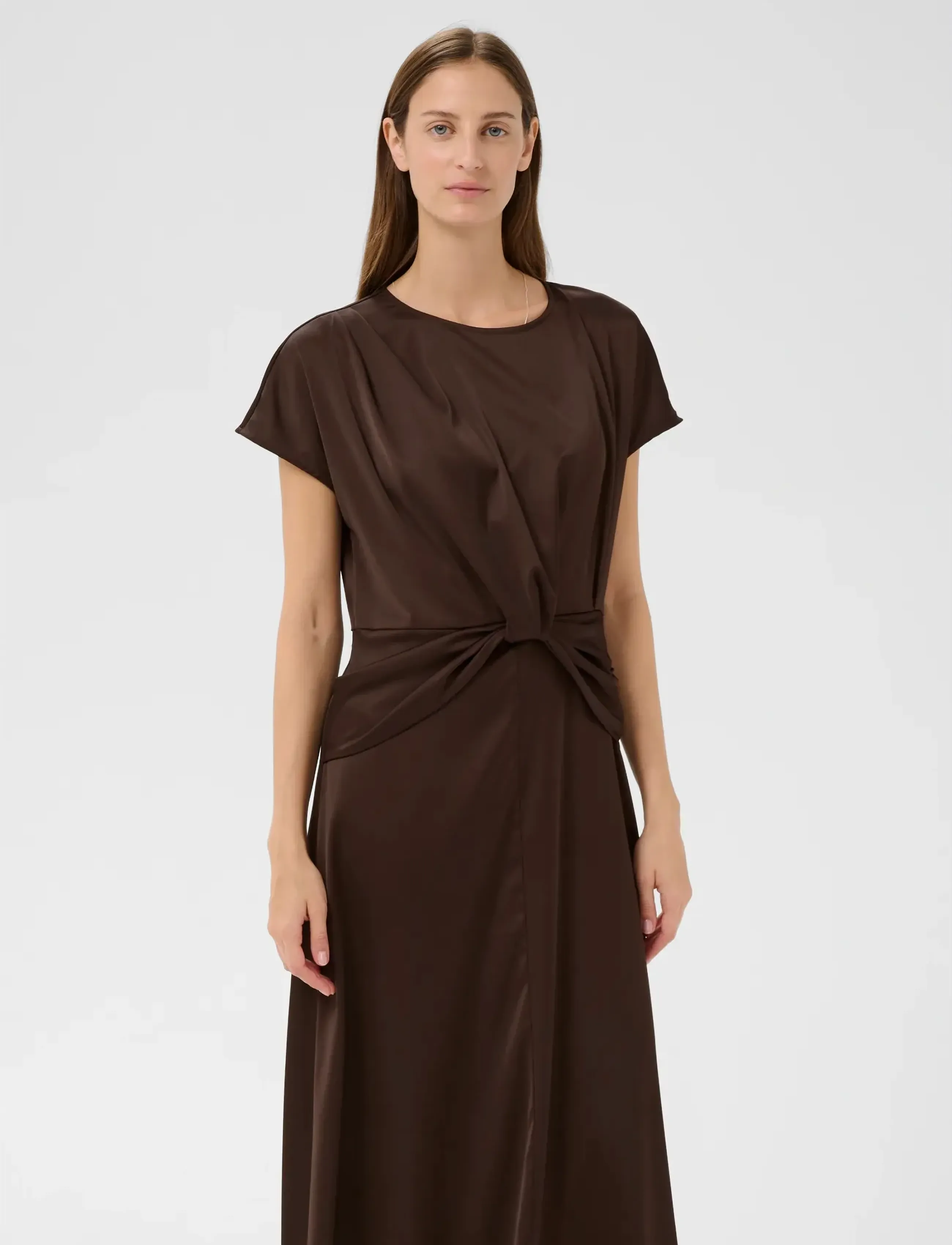InWear LAKEIW FEST MIDI DRESS - Midikleider - COFFEE BEAN / brown