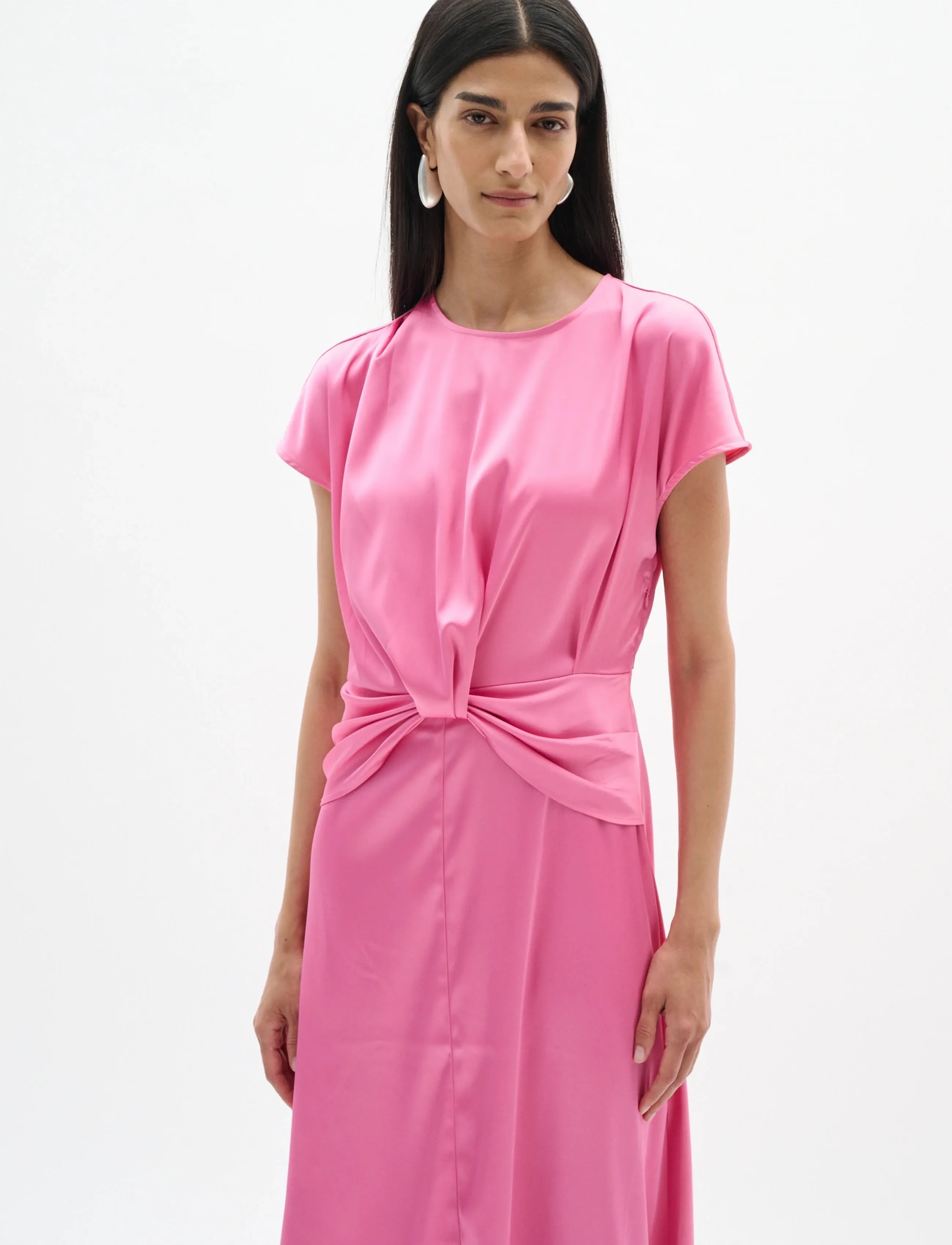 InWear LAKEIW FEST MIDI DRESS - Sukienki - PINK CARNATION / pink/rose