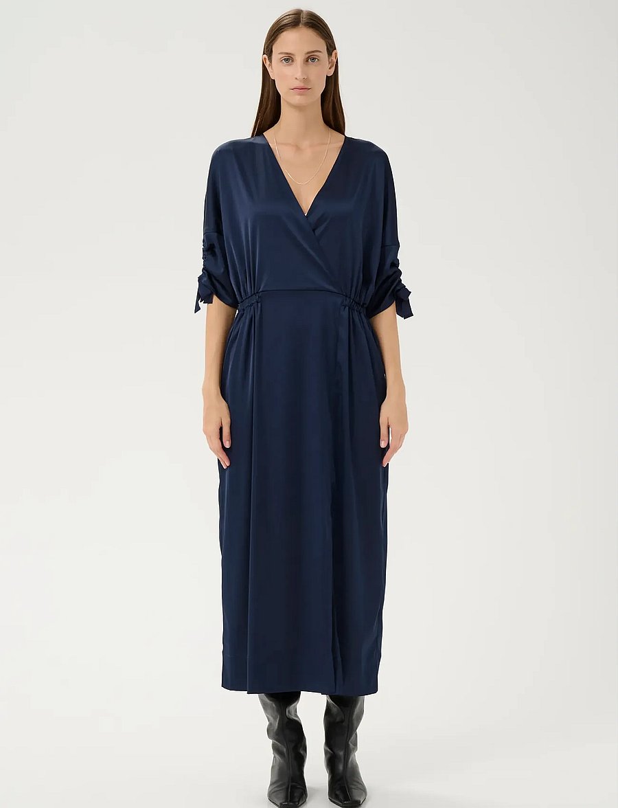InWear - LAKEIW FAKE WRAP DRESS - wickelkleider - midnight magic - 3