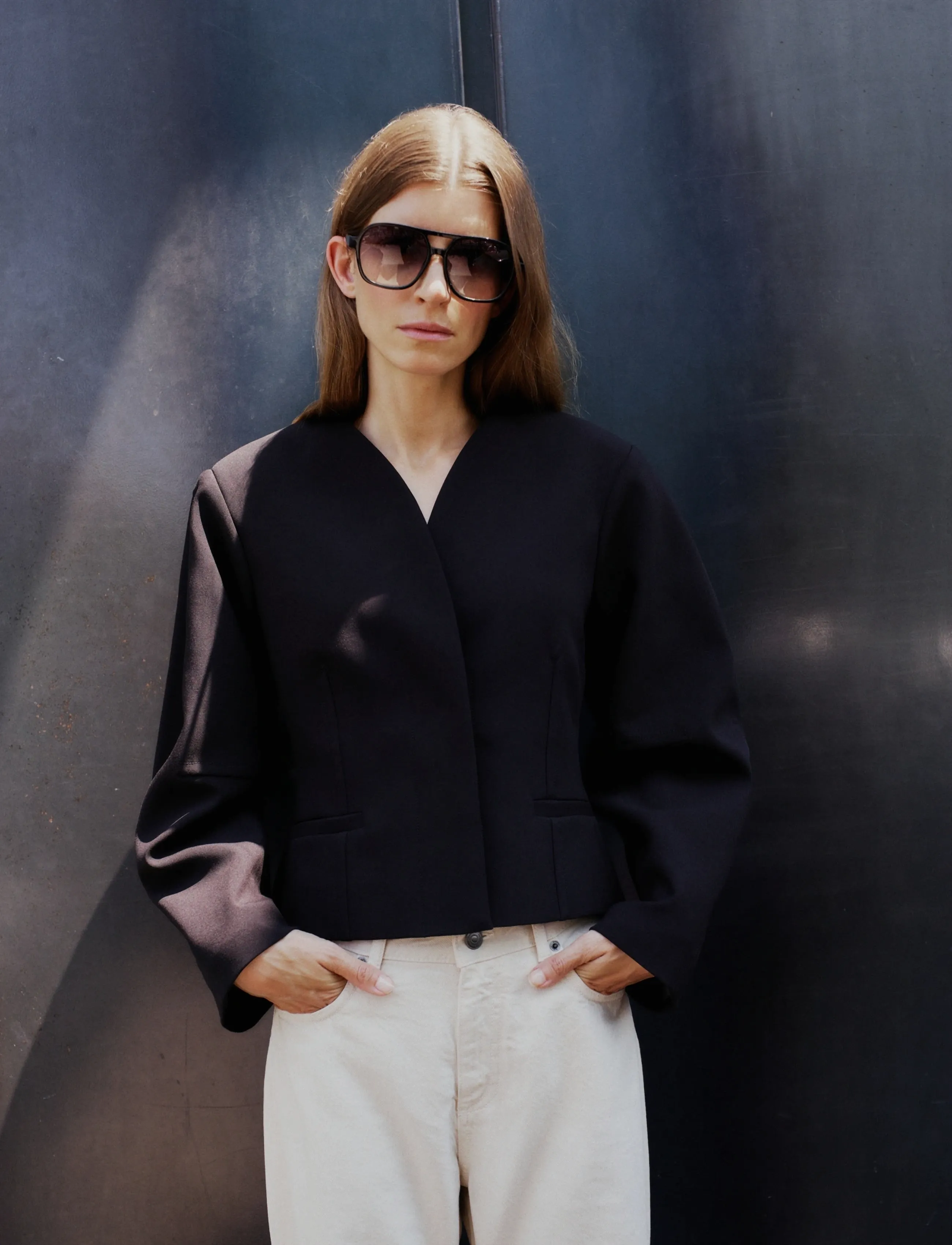 InWear Chayceiw Blazer, 38, Black, Blazere > Cropped Blazere, Dame